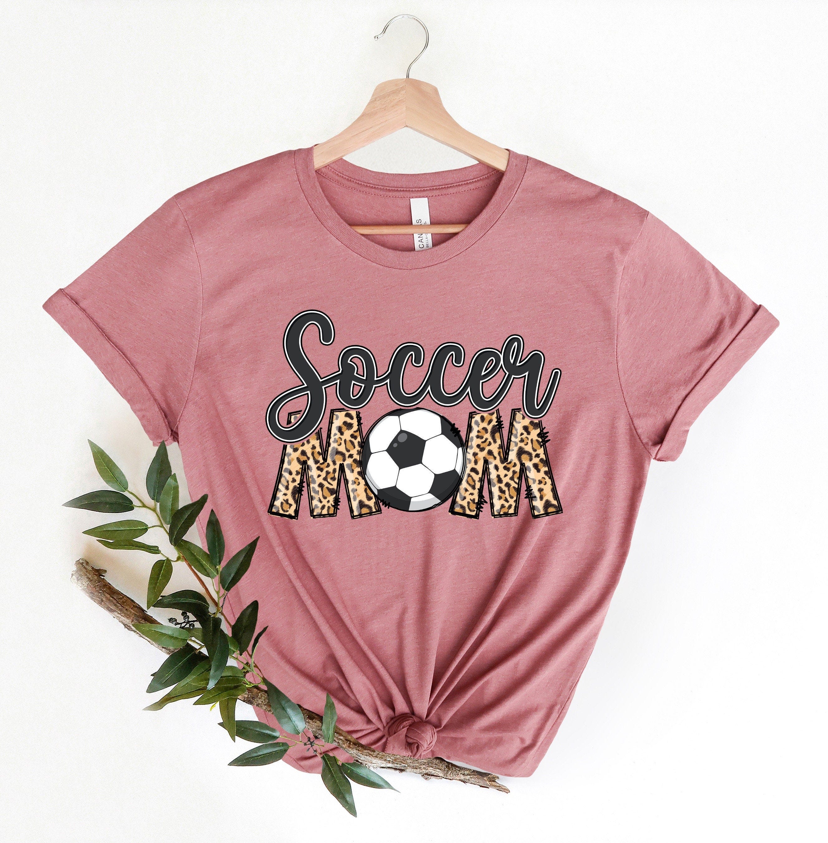 Soccer Mom Shirt, Soccer Mom Tshirt for Women, Cute Soccer Mom TShirt, Leopard Soccer Mom Shirt, Soccer Shirt, Sports Mom Gift, Fun Shirt