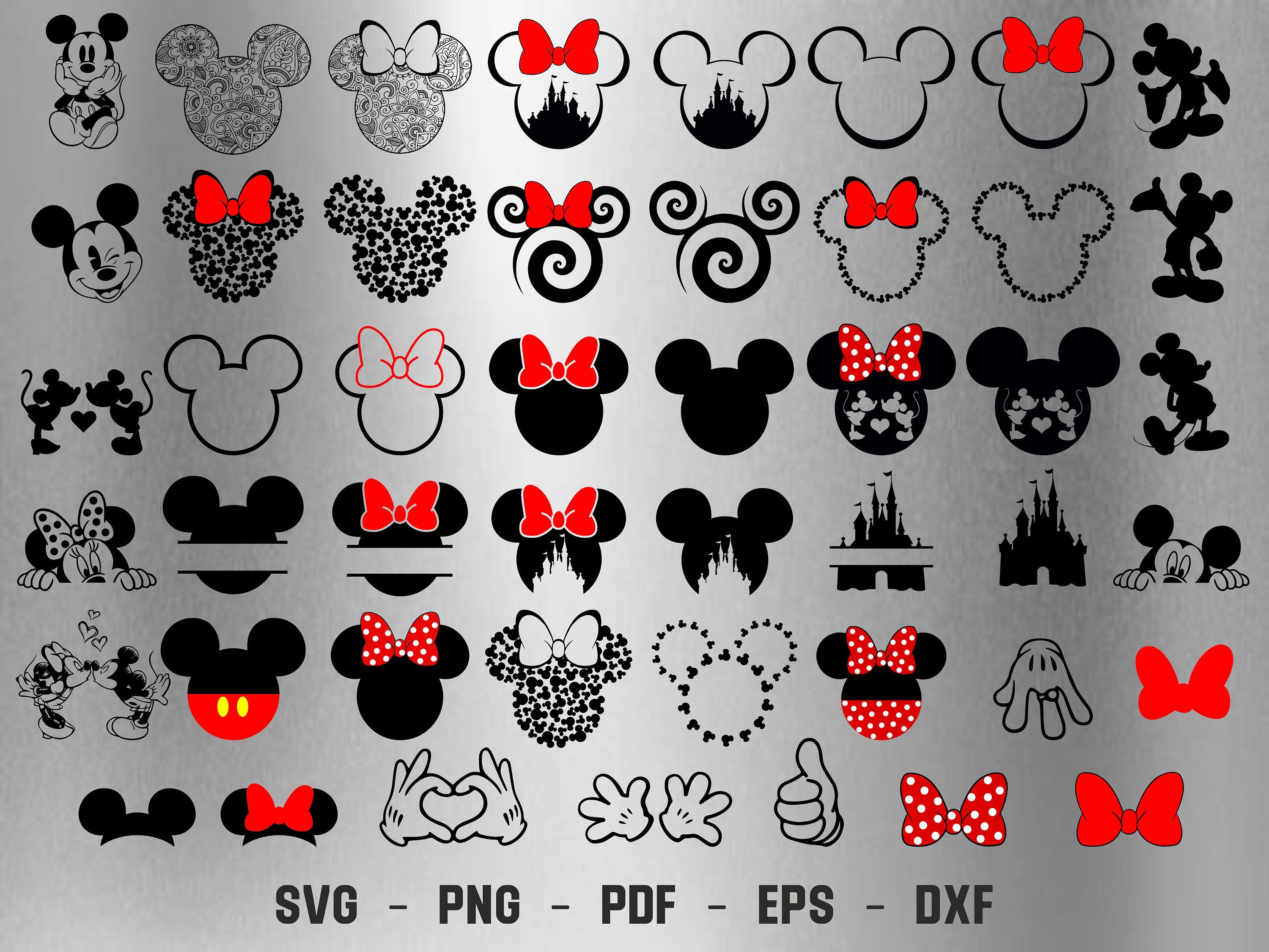 Mouse Vector SVG Bundle, clipart, eps, png, ai, pdf, Layered digital file SVG for Cutting Machines Vector Instant Download !!