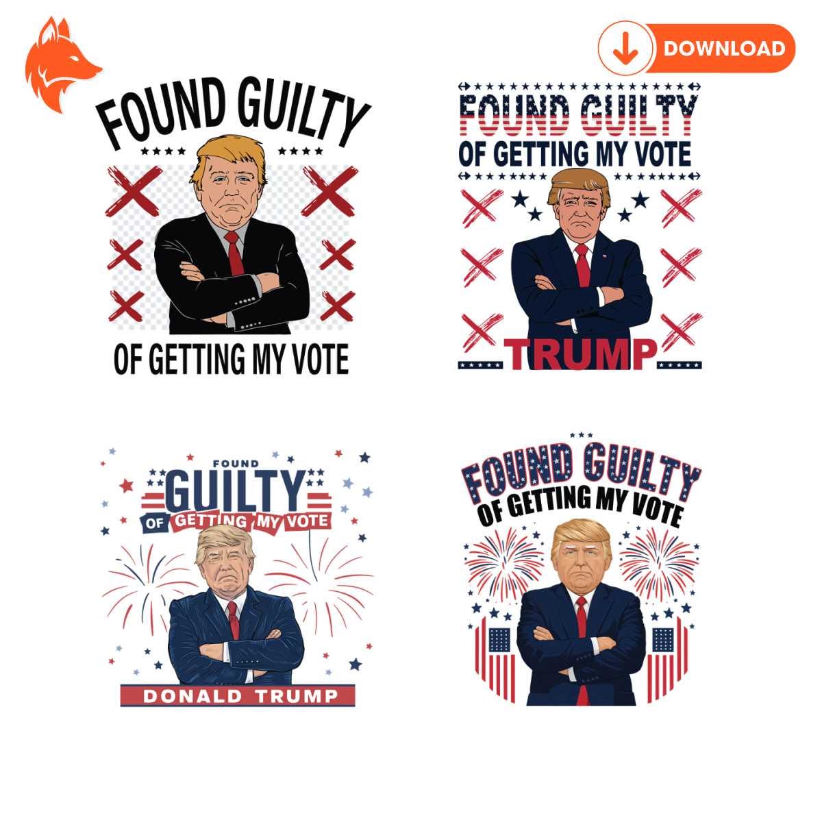 Free Found Guilty Of Getting My Vote SVG PNG Bundle