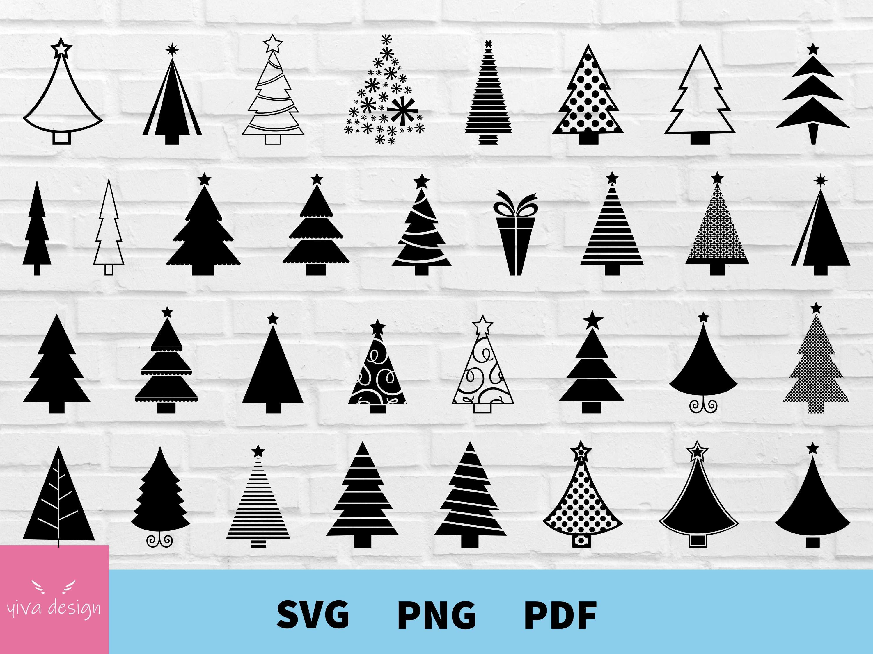 Christmas Tree Svg Bundle, Christmas Bundle Svg, Christmas Tree Cut Files for Cricut and Silhouette, Christmas Tree Png, Clipart, Vector