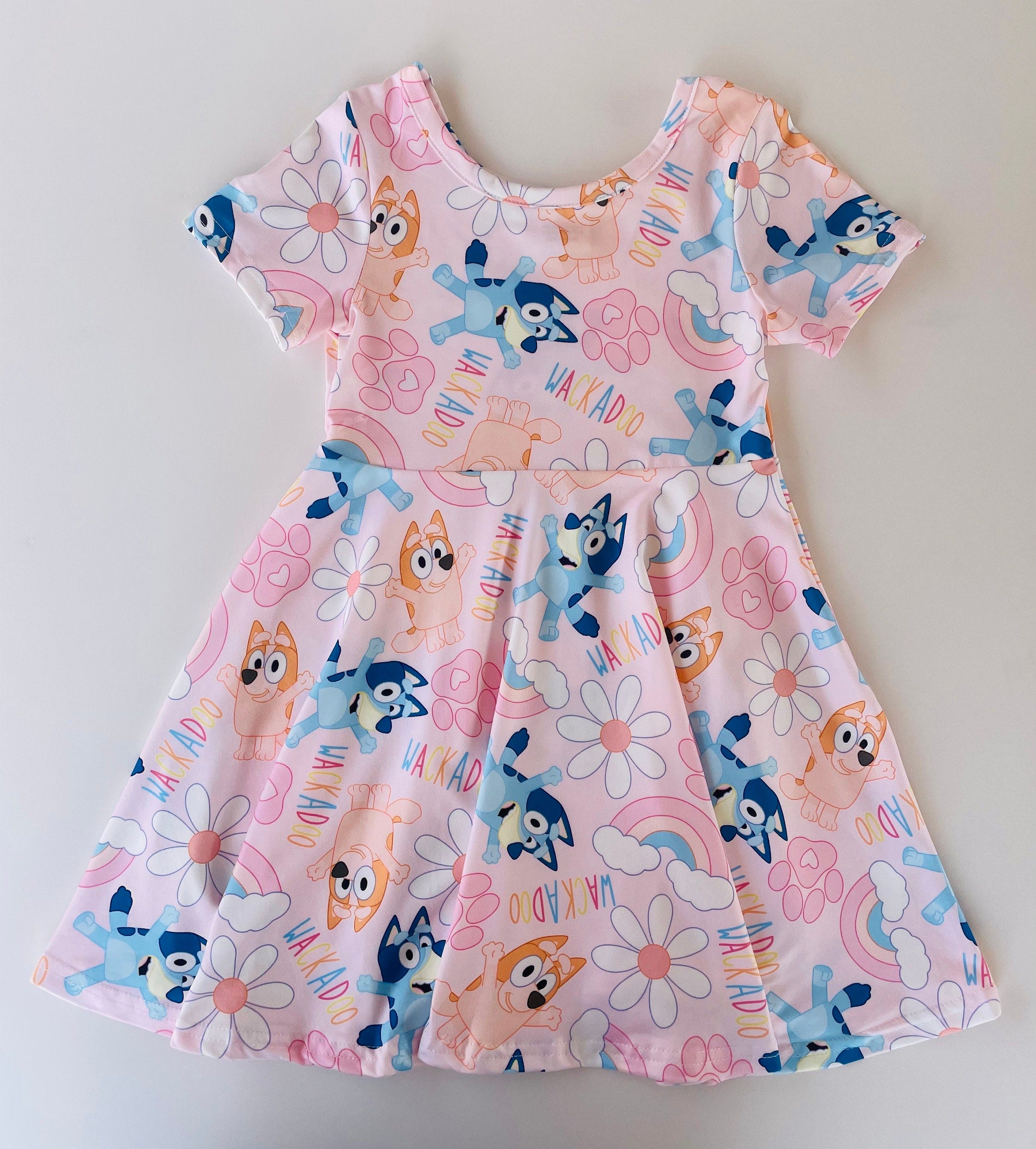 Bluey and Bingo Pink BirthdayDress