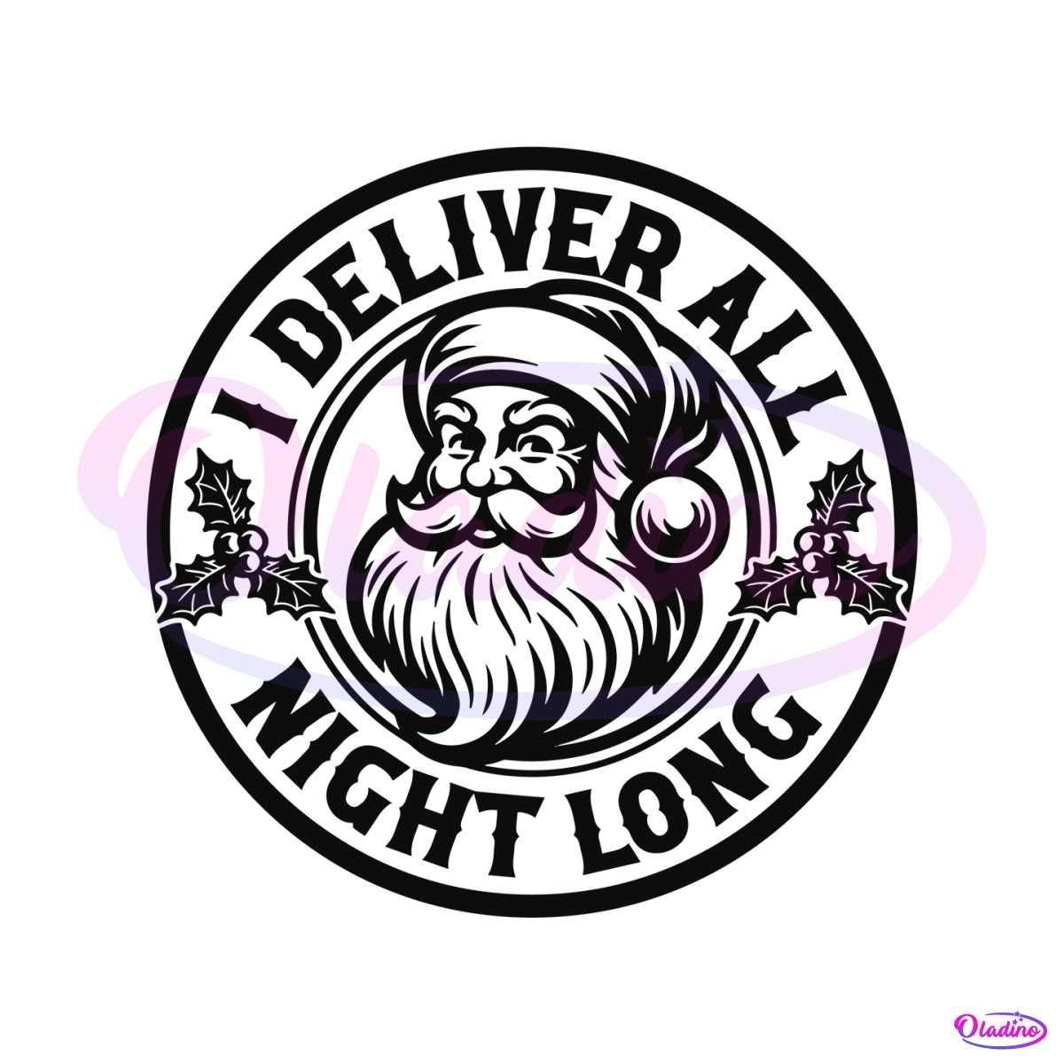 I Deliver All Night Long SVG