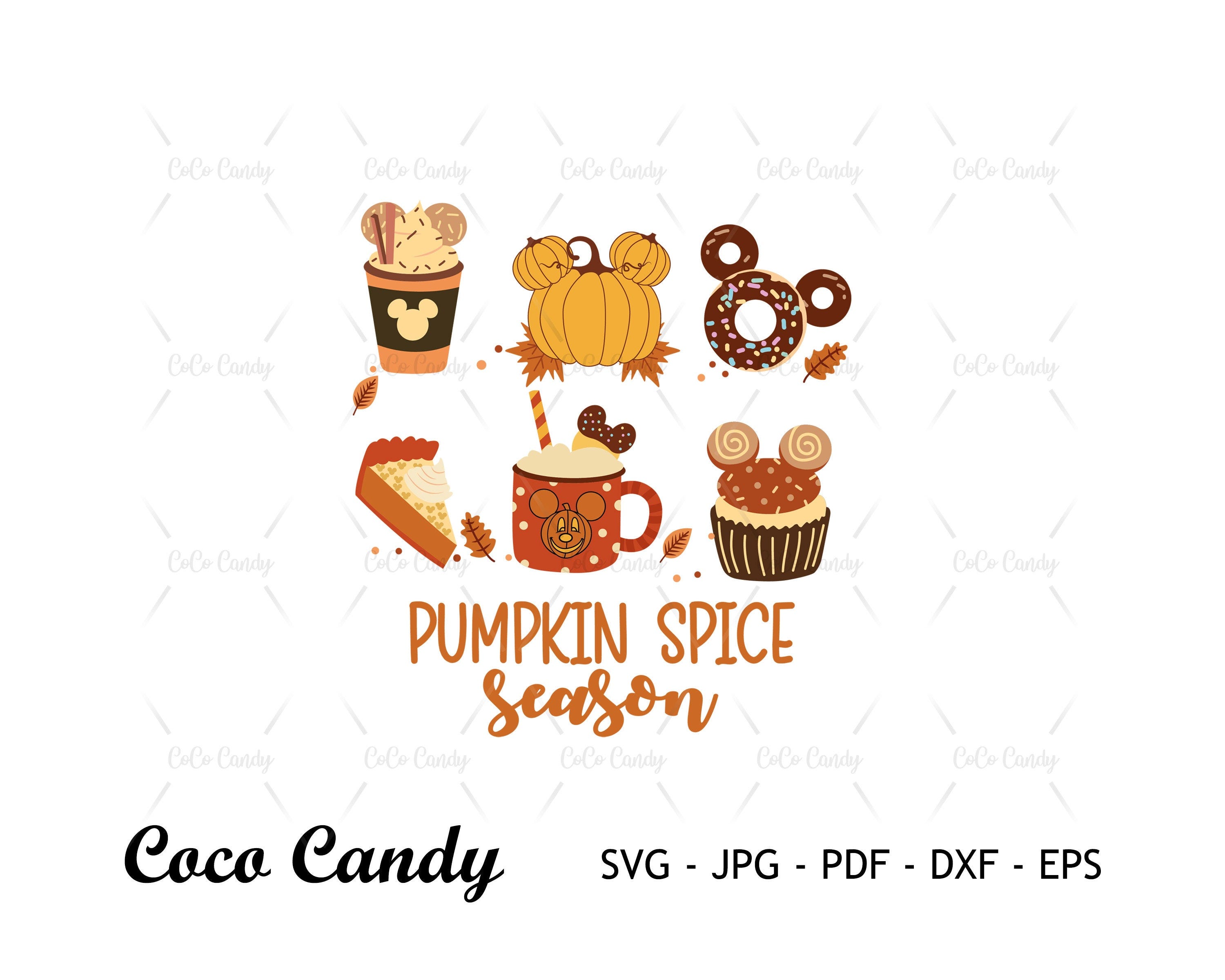 Pumpkim Spice Svg | Mouse Snack Svg | Halloween Snack Svg |Trick Or Treat Svg|Candy Svg|Cut Files For Cricut | Silhouette Cut File