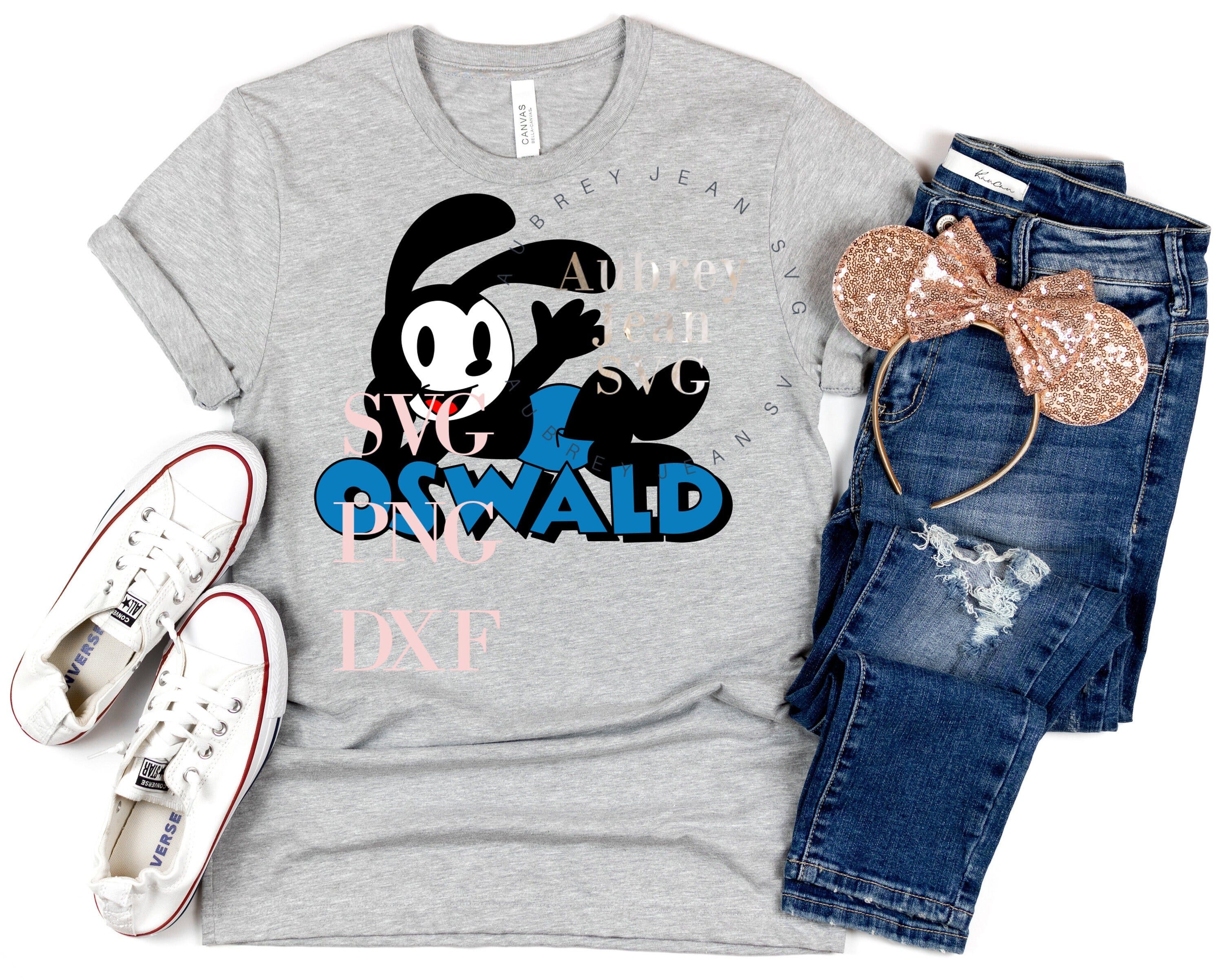 Oswald the Lucy Rabbit *SVG PNG Sublimation Cricut Silhouette Cutting Machine WDW Disneyland Walt DisneyWorld Mickey Minnie Steamboat Willie