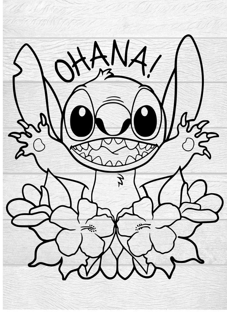 Lilo and Stitch SVG, PNG, Digital Download, Ohana, Cartoon SVG