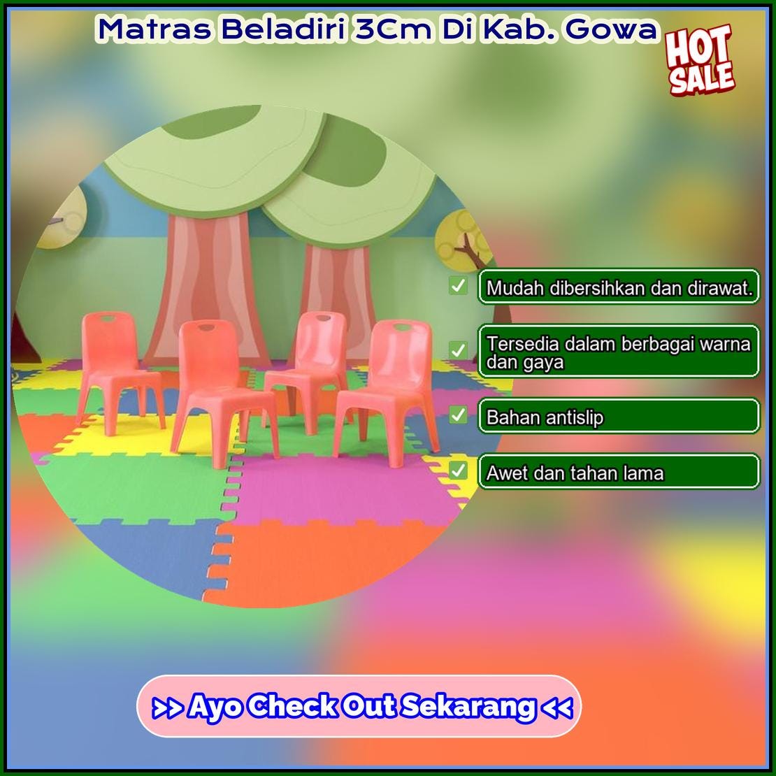 Matras Beladiri 3Cm Di Kab Gowa