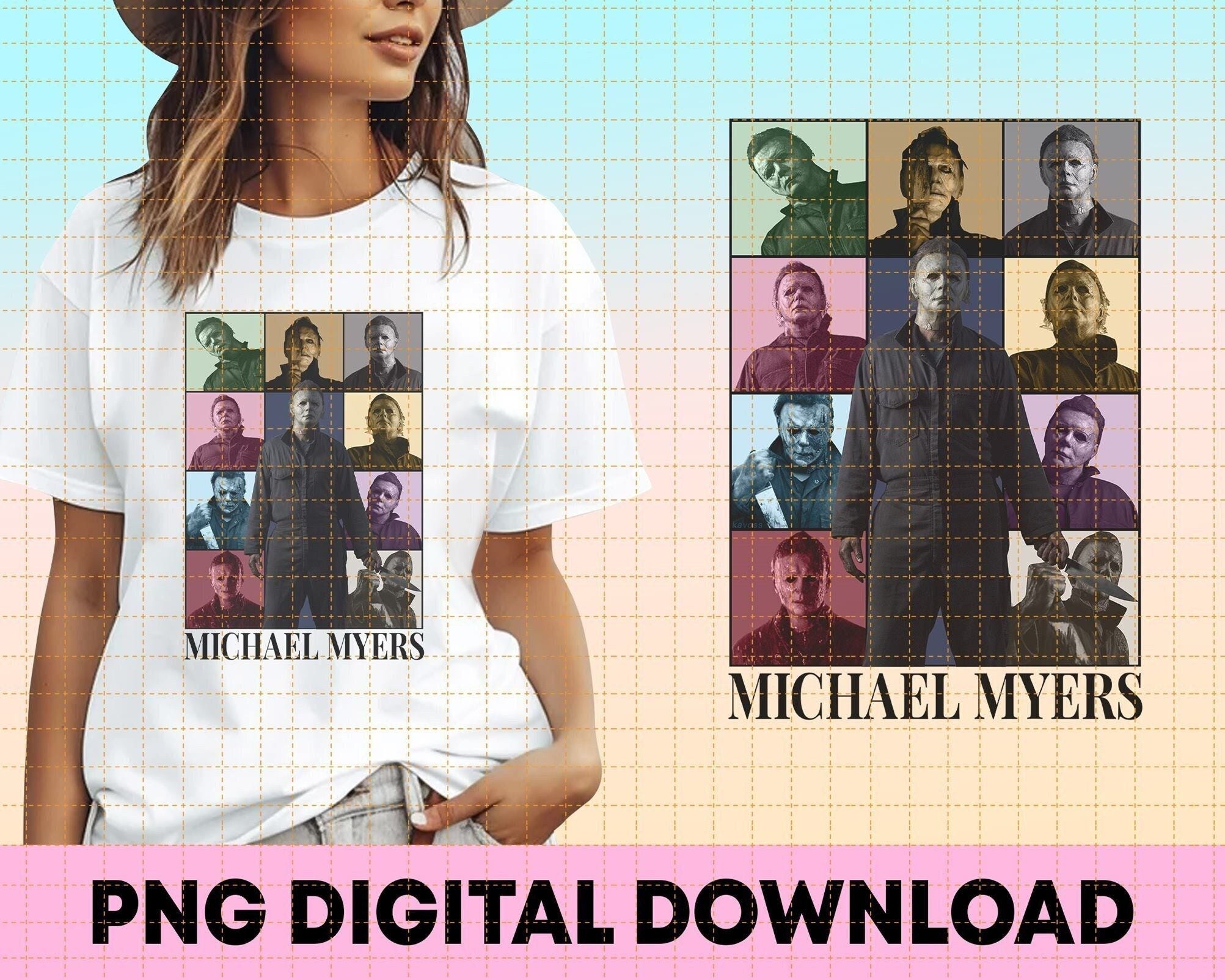 Michael Myers Eras Style Png | Horror Movie Digital Download | Michael Myers Halloween Png | Michael Myers Png File | Cricut Files