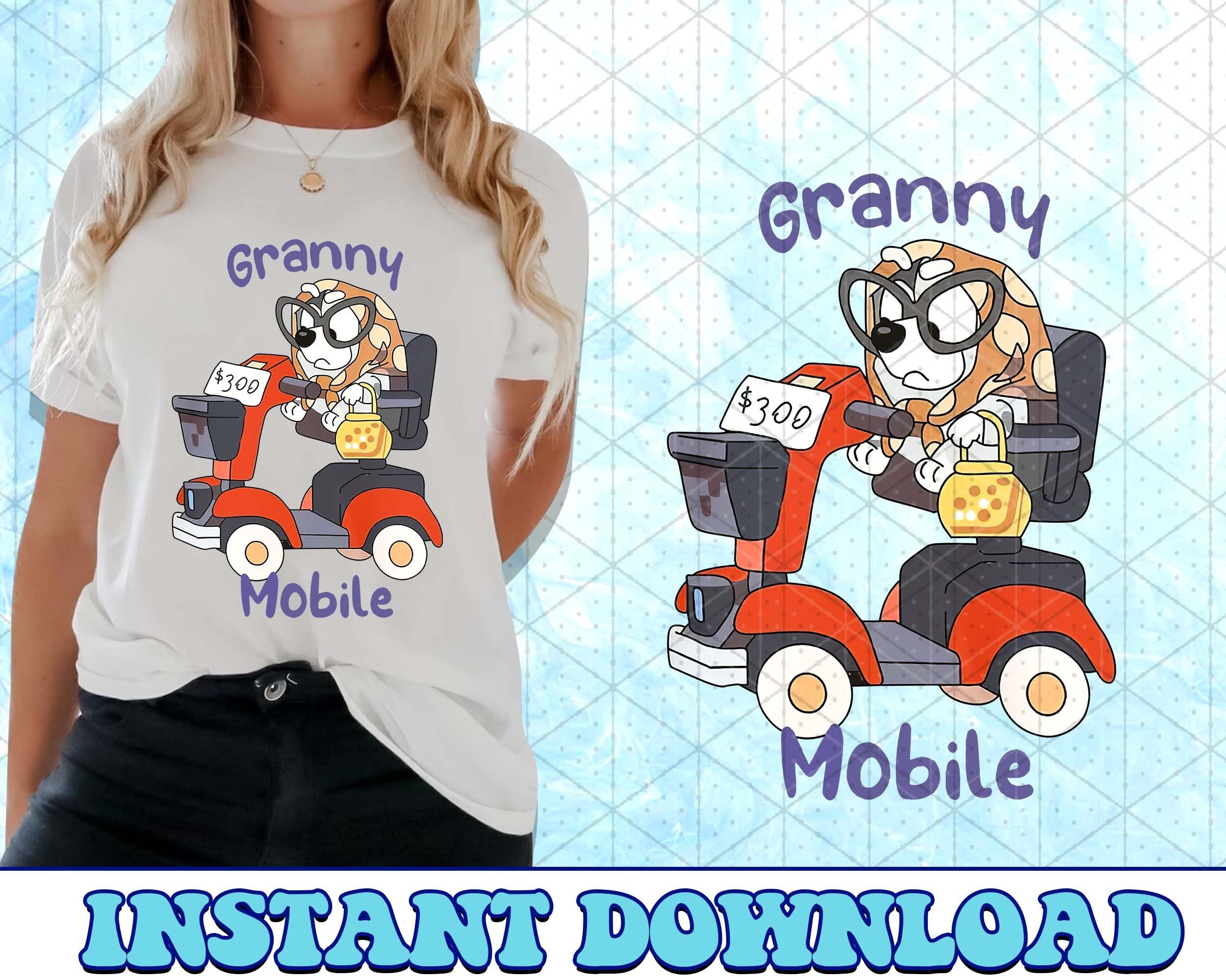 Granny Mobile Bluey PNG, Bluey Family PNG, Bluey Png, Bluey Bingo Png, Bluey Mom Png, Bluey Dad Png, Bluey Friends Png, Bluey PNG