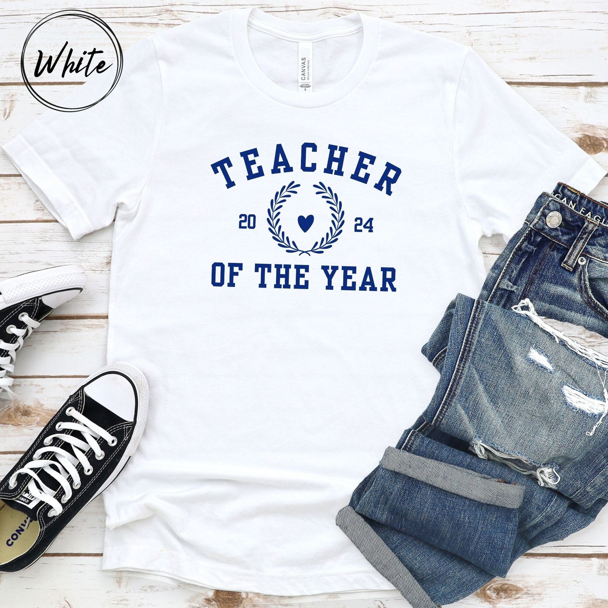Teacher Appreciation Gift, Teacher of the Year Shirt, Gift for Teacher, Teaching Gift, College Letters, Teacher Shirt