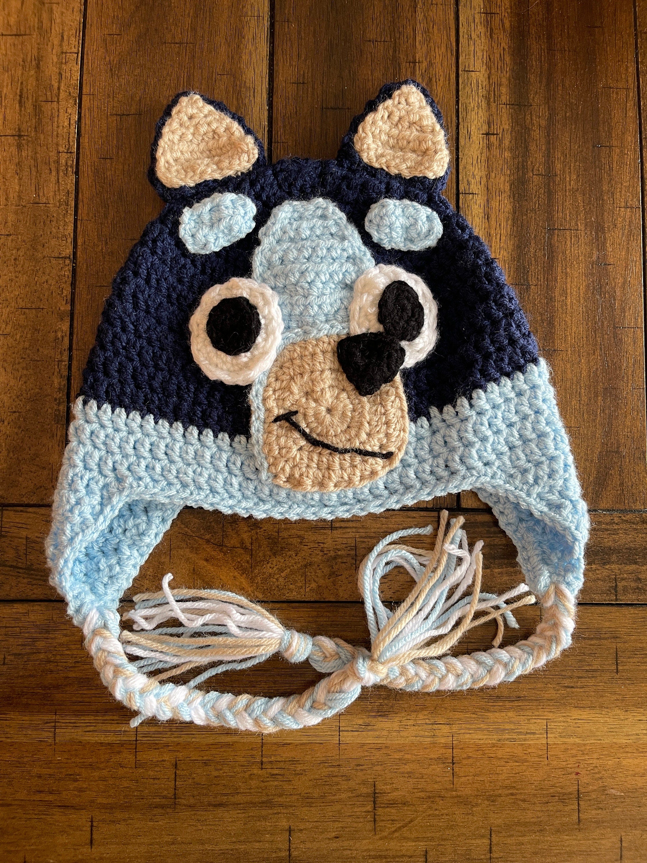 Super Cute Bluey Crochet Hat