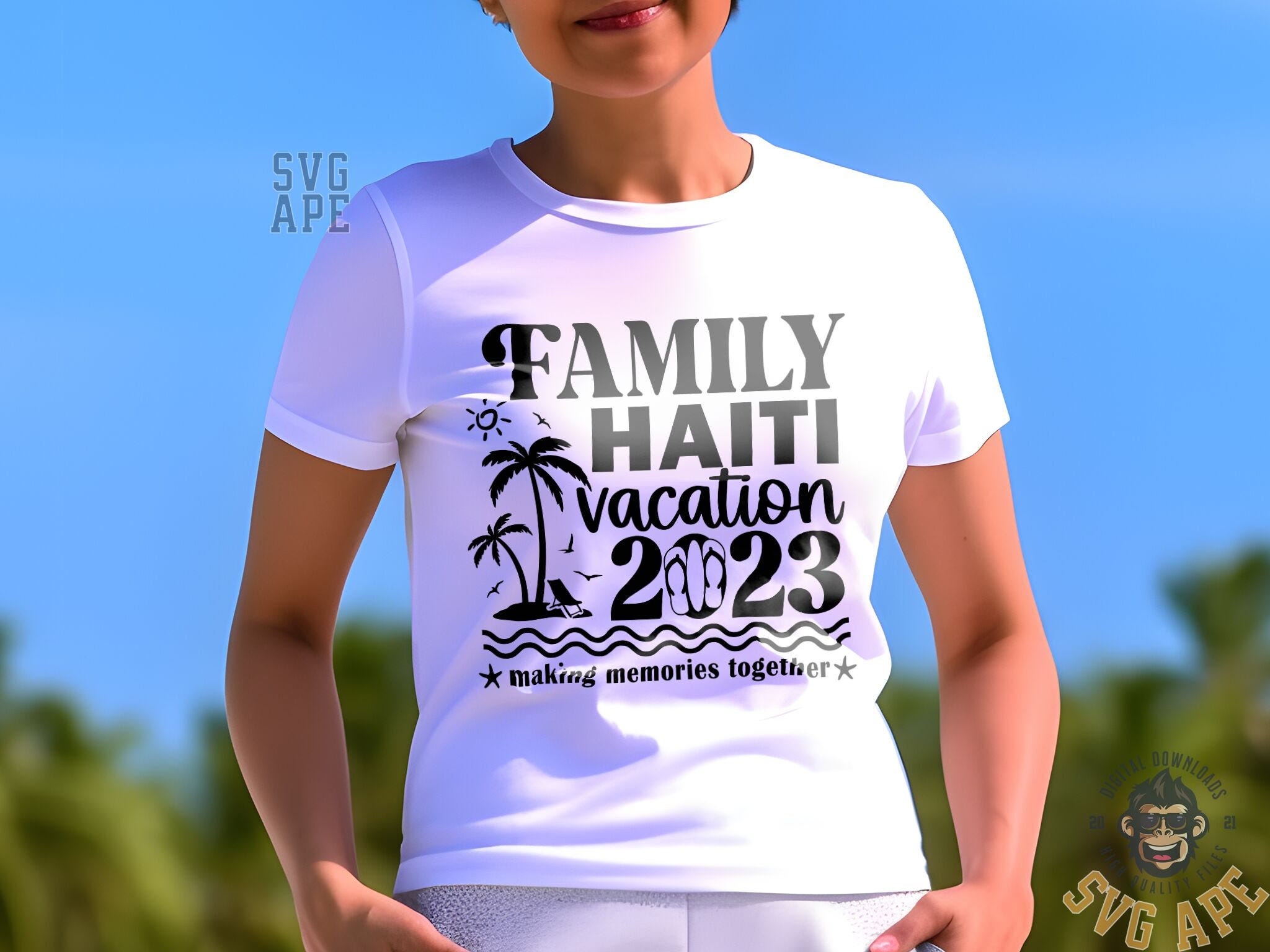 Family Haiti Vacation 2023 Making Memories Together SVG PNG, License Plate Svg, Straight Trippin Svg, Road Trip Svg, Family Cruise Svg