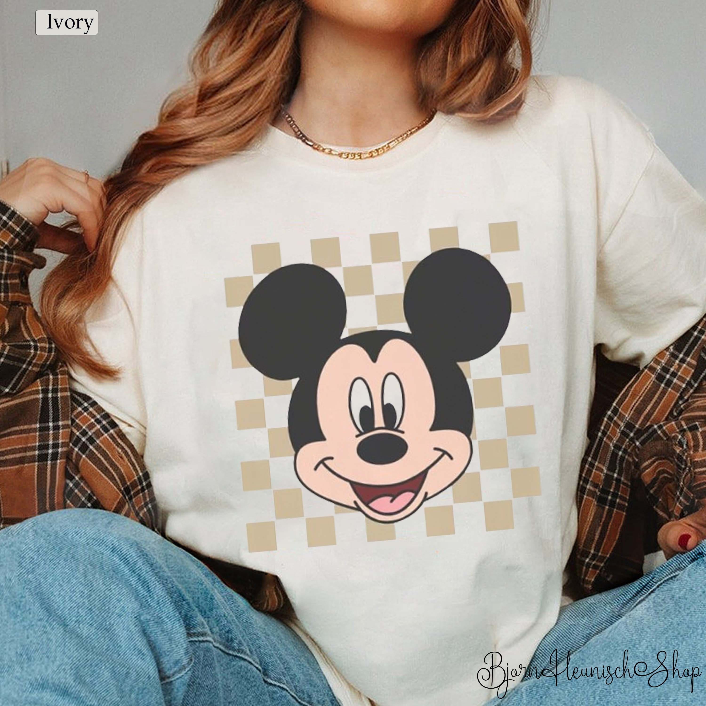 Vintage Checkered Mickey Shirt, Mickey Mouse Comfort Color Shirt, Disneyland Checkered, Disney Comfort Color Shirt, Vintage Disney Shirt