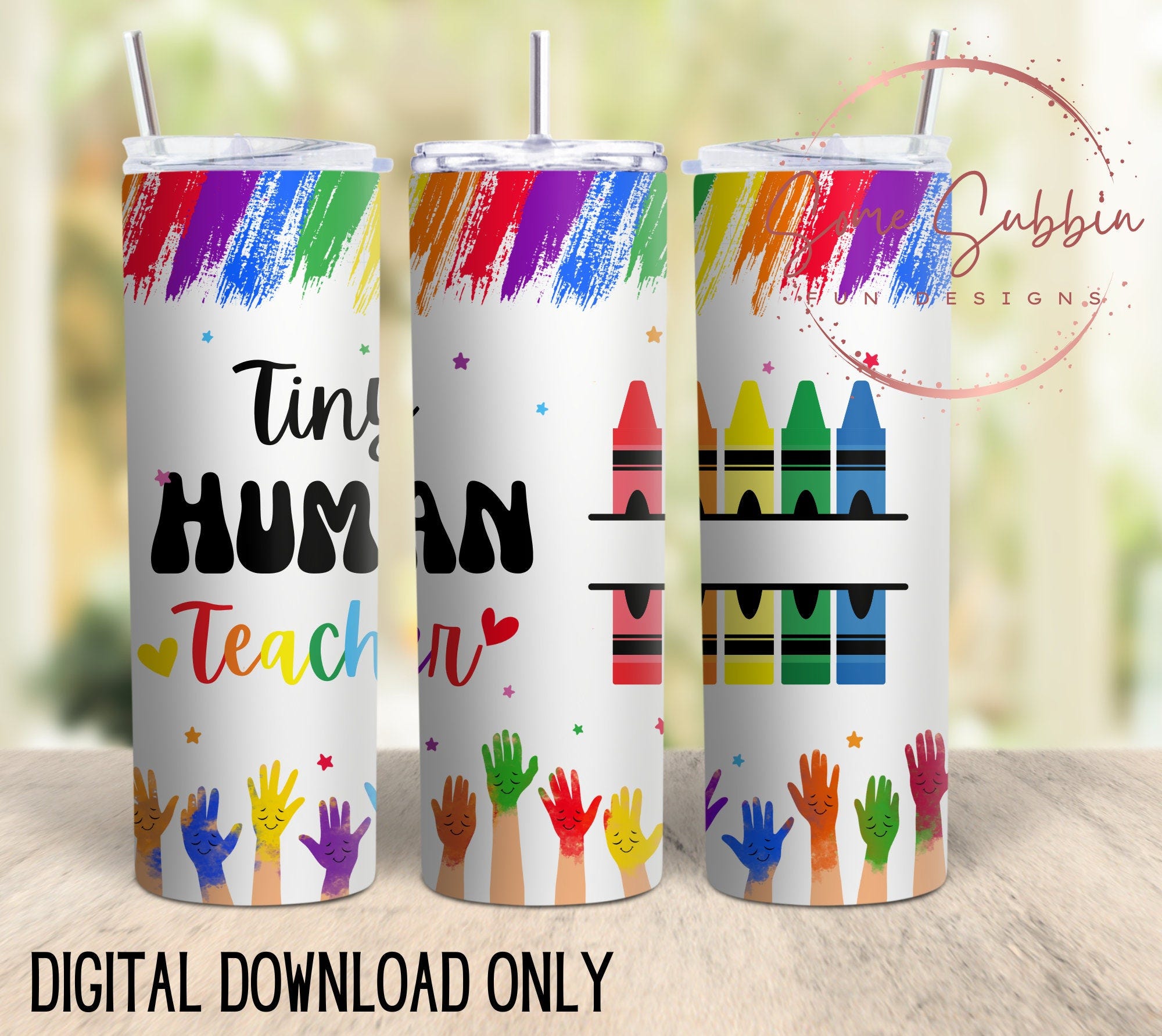 childcare PNG, tiny human teacher download, childcare tumbler wrap, teacher tumbler wrap, Digital download ONLY, tiny human teacher wrap
