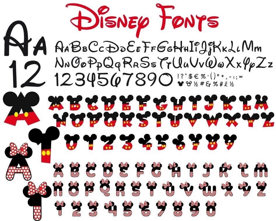 Mouse Alphabet SVG, Mouse Font SVG, Letters SVG, Customize Gift Svg, Vinyl Cut File, Otf, Svg, Pdf, Jpg, Ai Printable Design Files