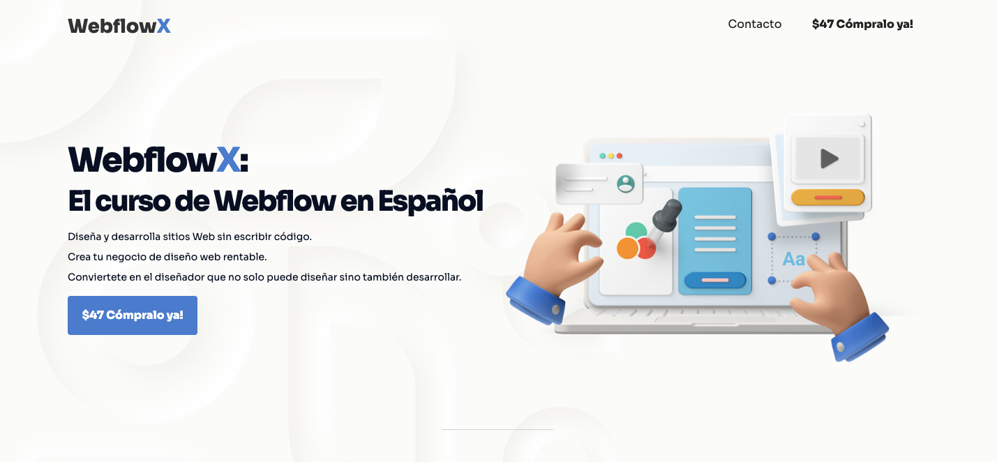 Fuente: WebflowX