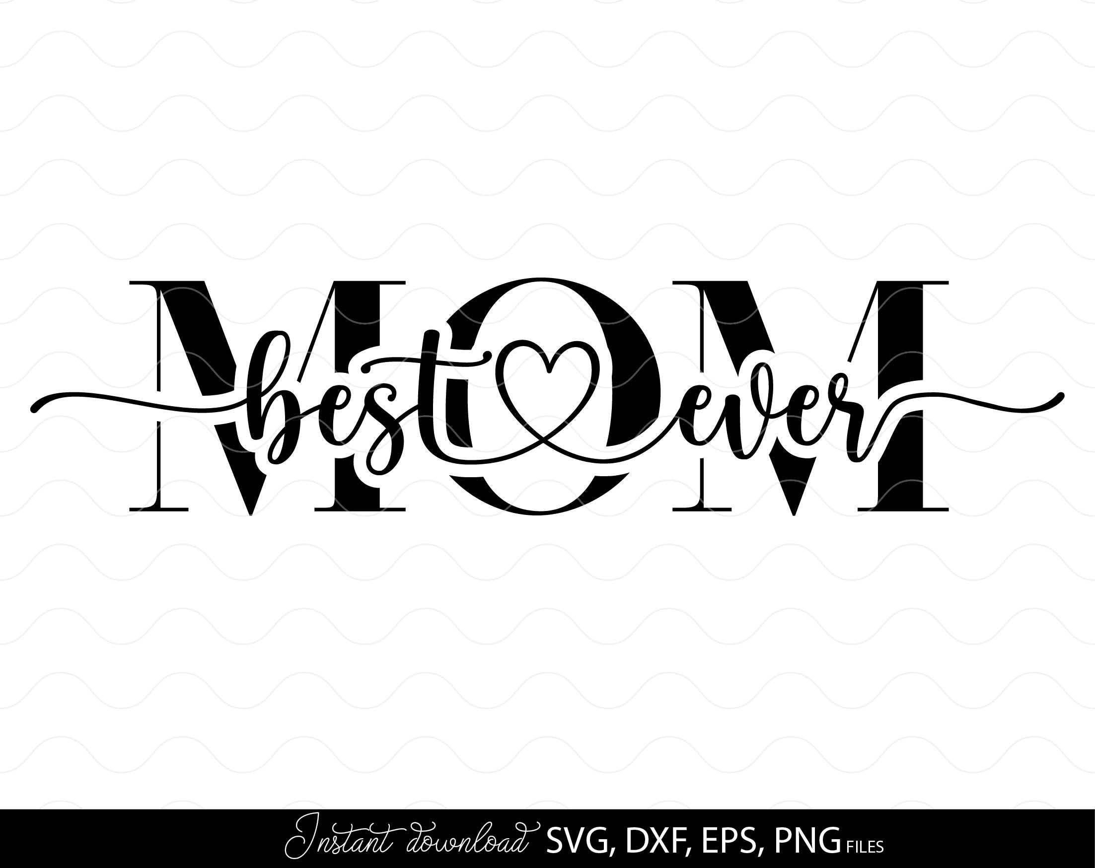 mom split name frame, mom monogram svg, Mother