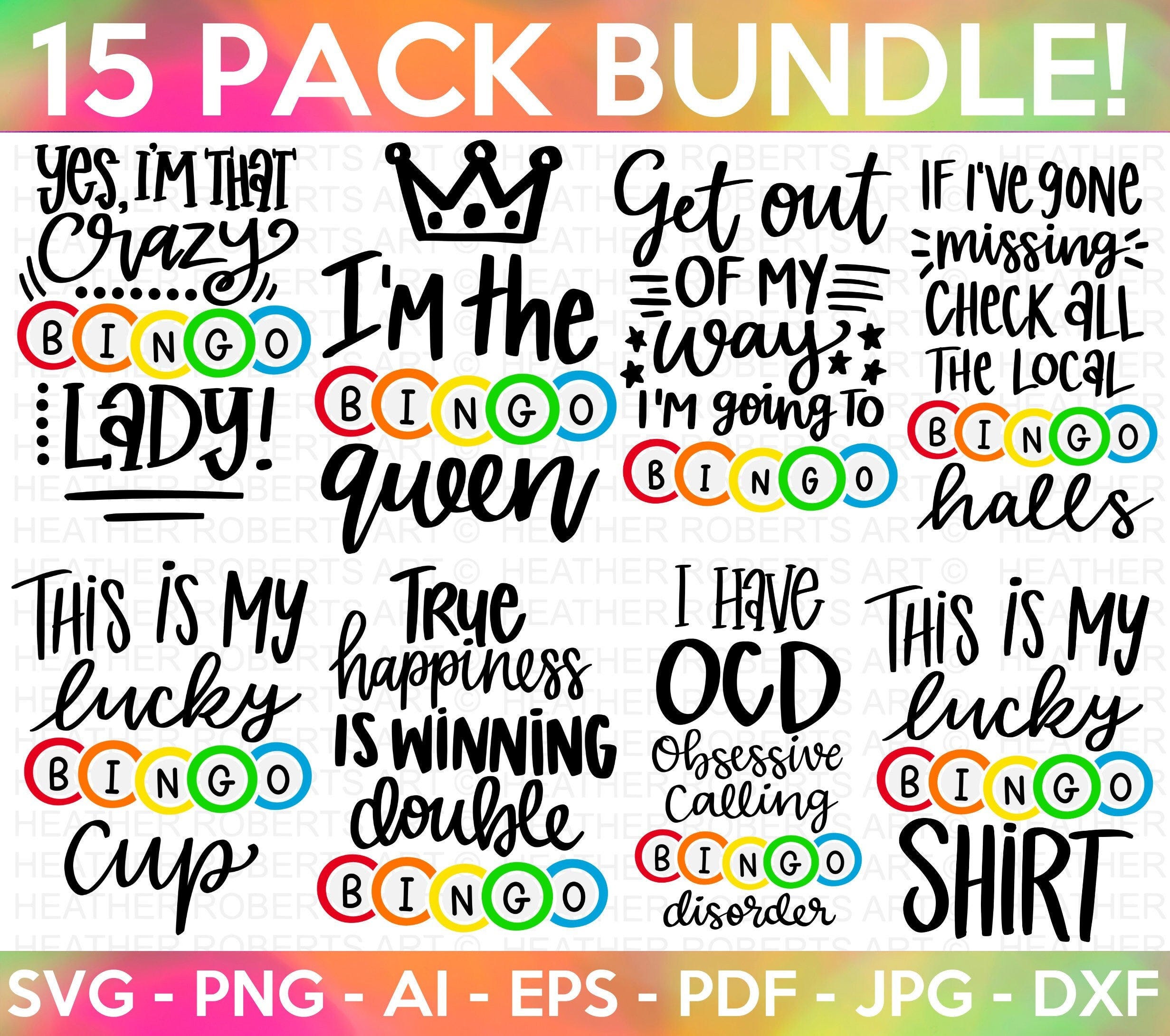 Bingo SVG Bundle, Bingo SVG, Bingo Player SVG, Bingo Lady svg, Bingo Games svg, Bingo Queen svg, Bingo Cup svg, Bingo Shirt, Cut File Cricut