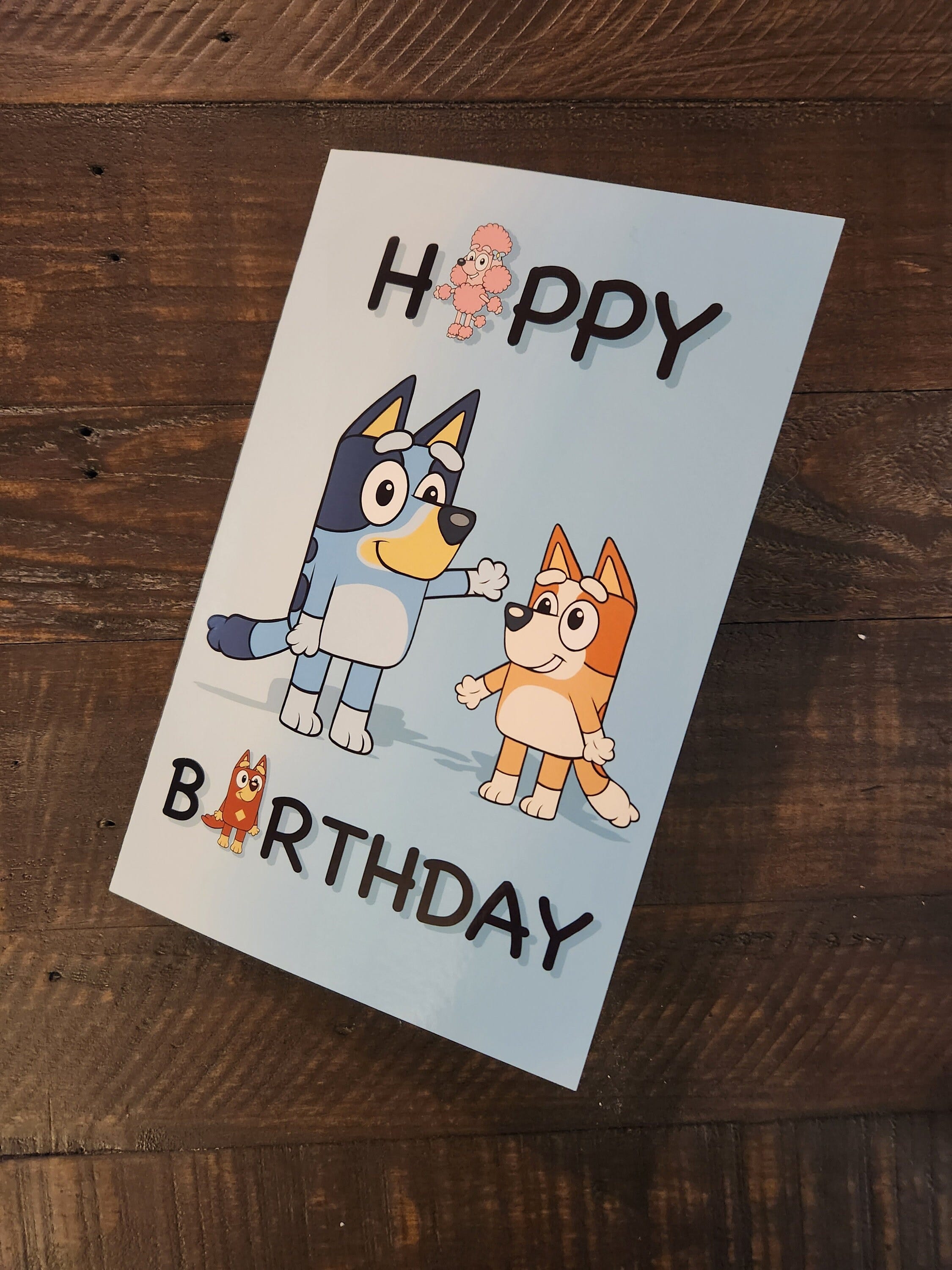 Bluey Greeting Card