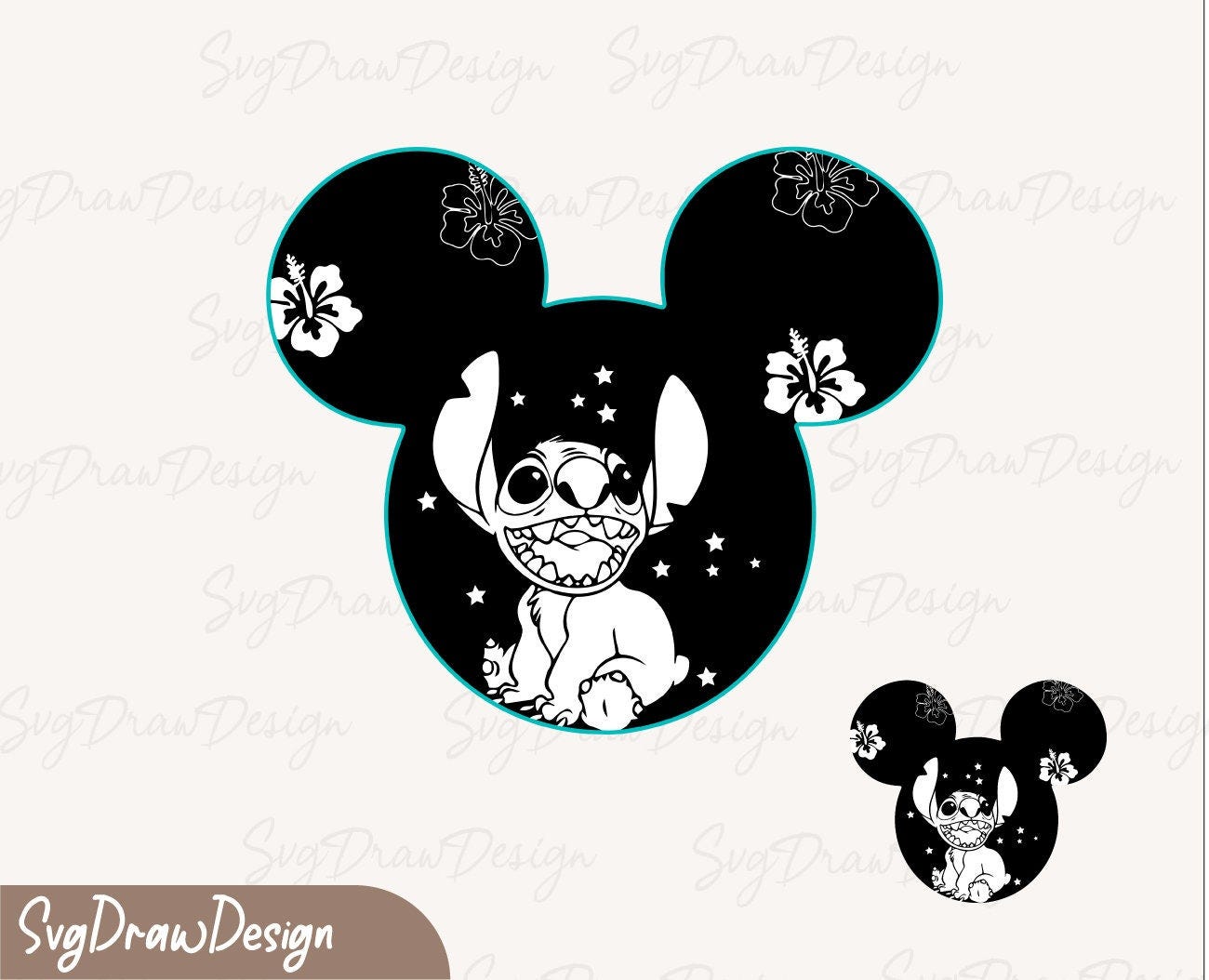 Stitch SVG ears svg, png shirt head cut files for cricut silhouette