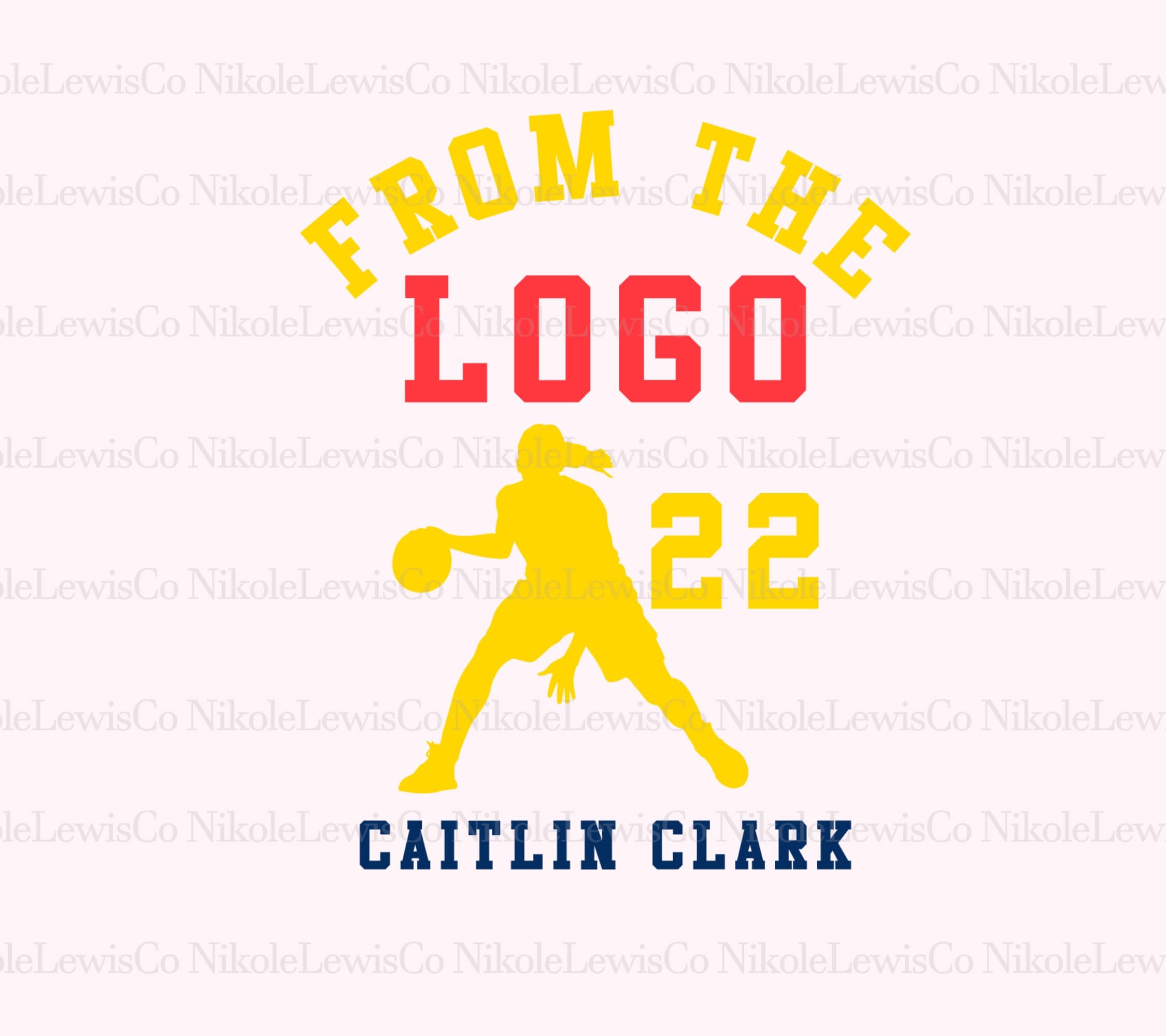 From The Logo 22 Caitlin Clark Indiana Basketball Svg Digtital Download