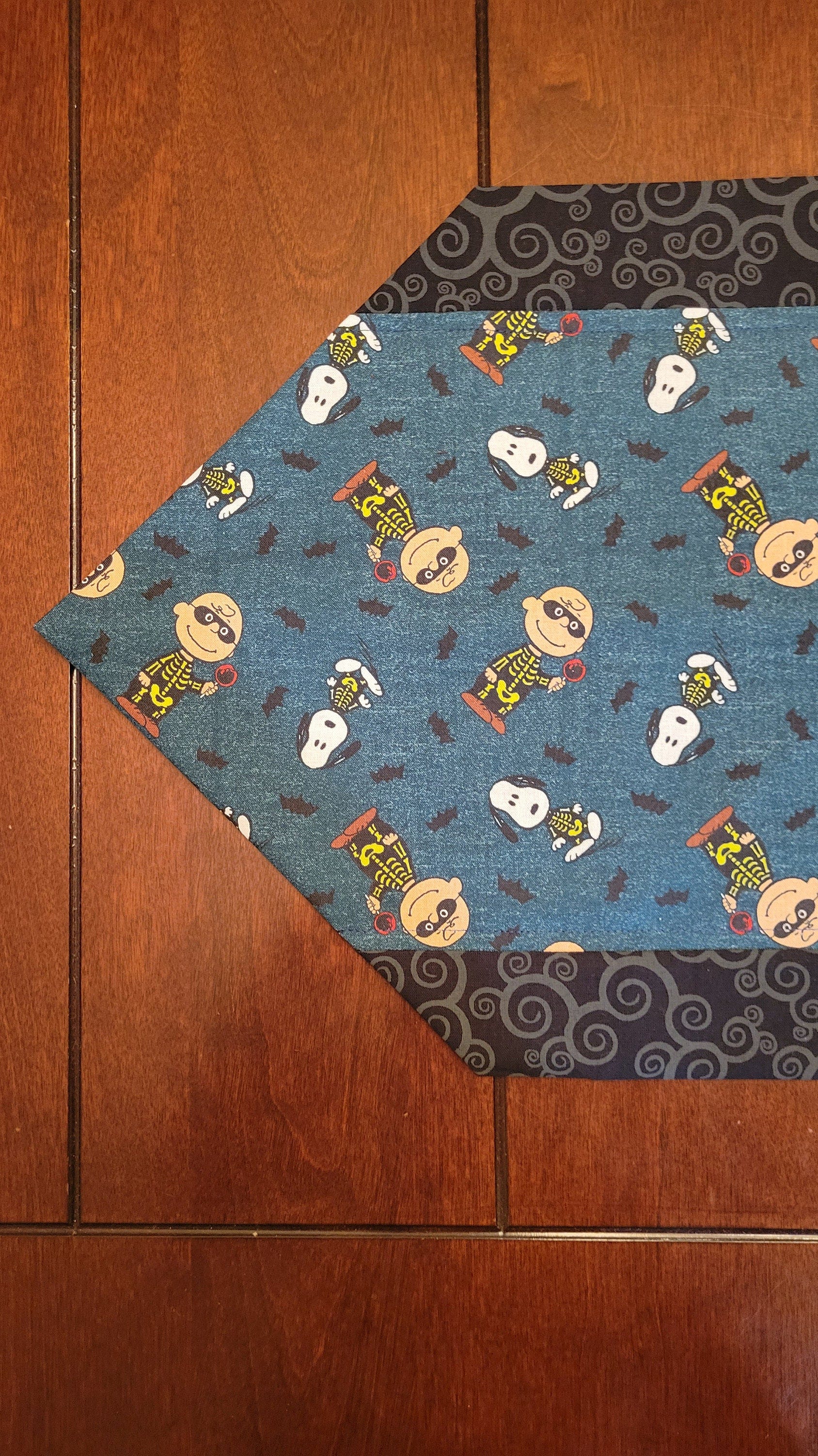 Trick or Treat Puppy & Charlie table runner-ONE ONLY!