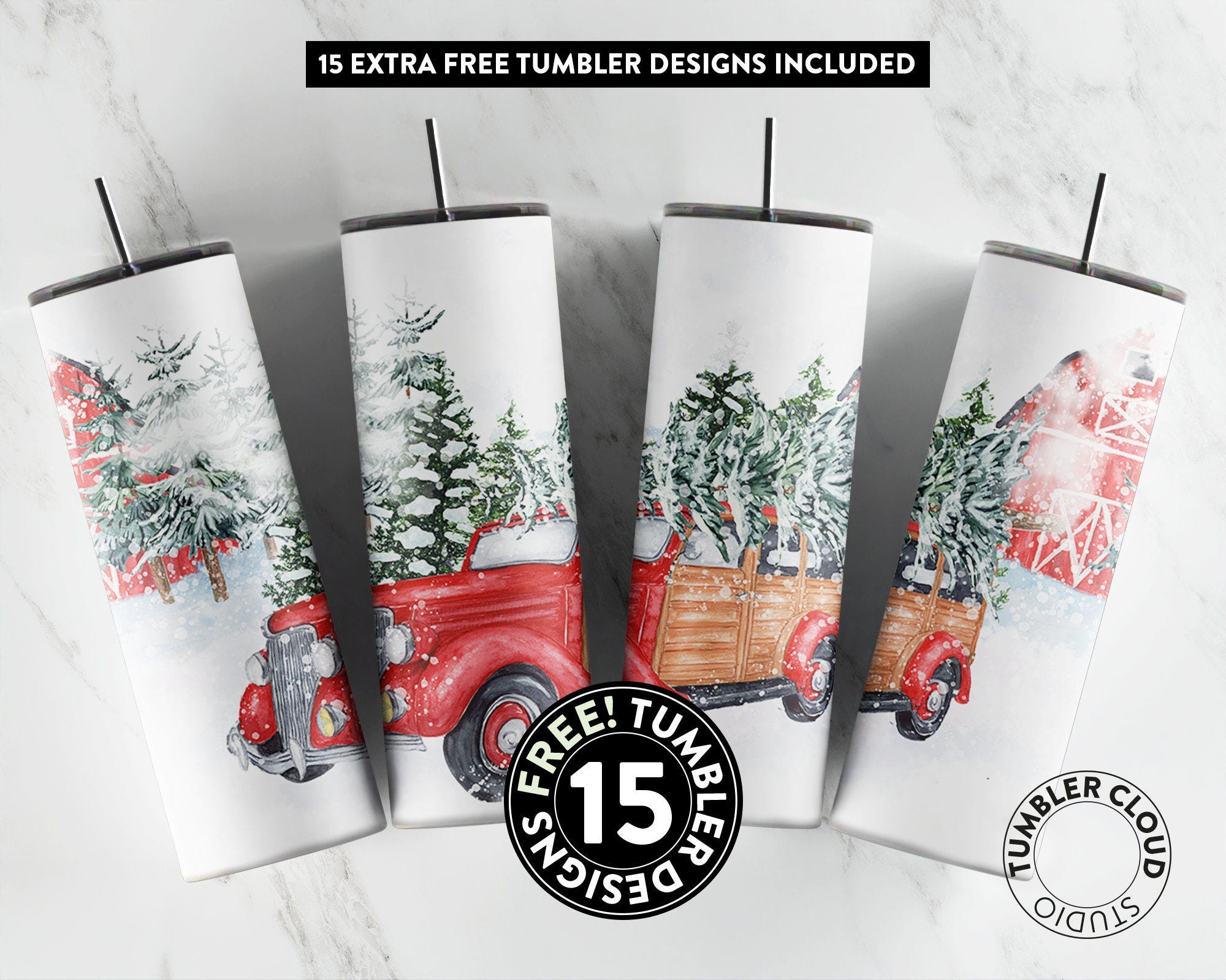 Christmas tumbler, Christmas Truck Tumbler, Christmas tree wrap, Christmas tree truck, Merry Christmas tumbler png, Winter tumbler pattern