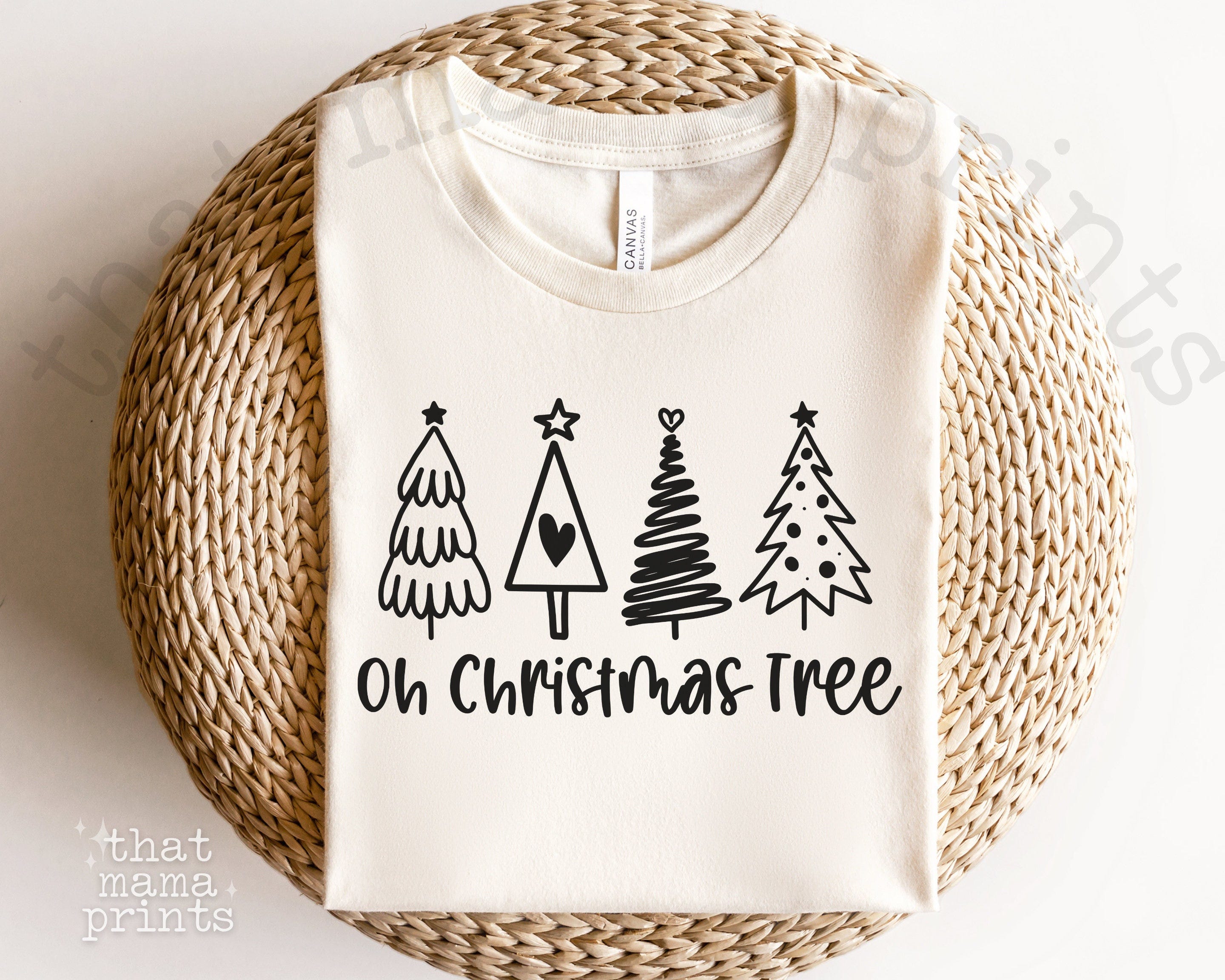 Oh Christmas Tree SVG & PNG, Christmas Tree Clipart, Christmas Tree Png, Christmas Shirt Design, Christmas Tree Cut File, Cricut, Silhouette