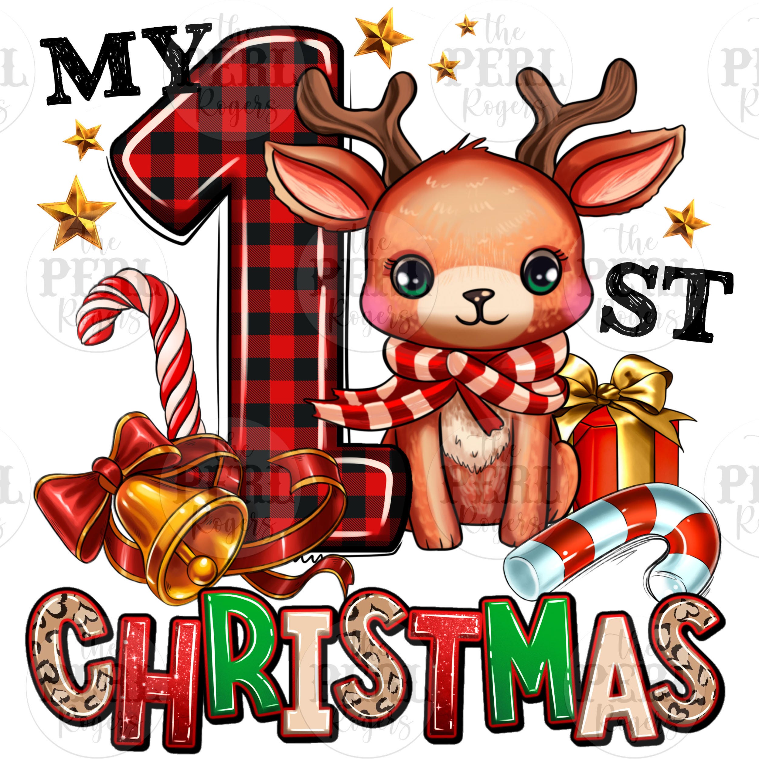 My first Christmas baby Reindeer png sublimation design download, Merry Christmas png, Reindeer png, Happy New Year png, designs download