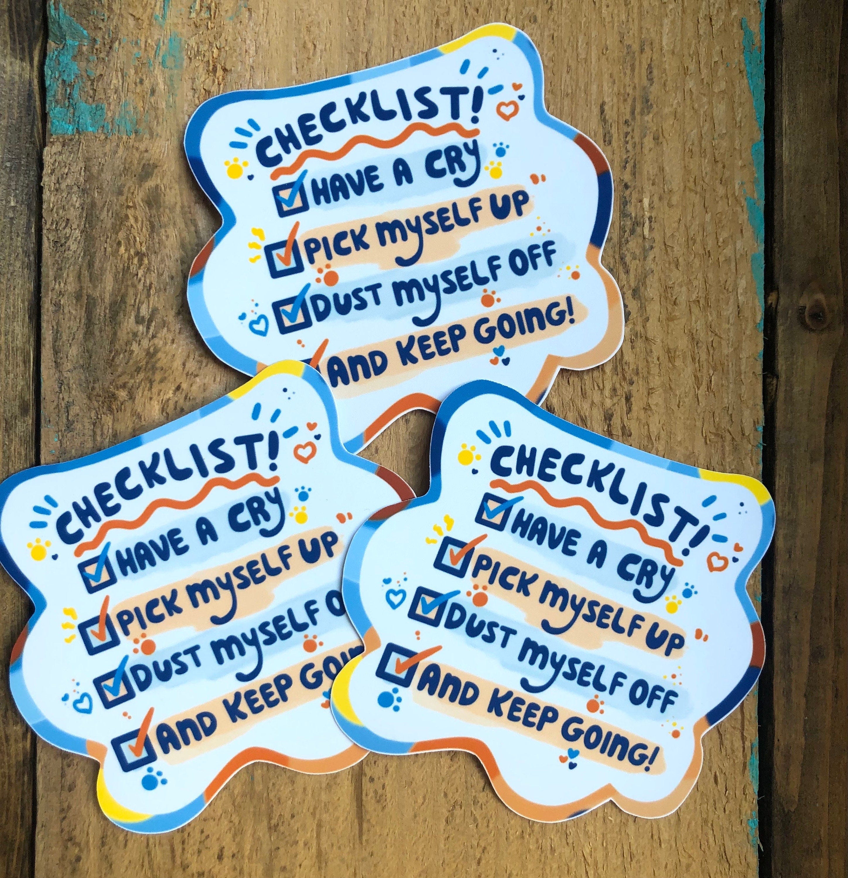 Bluey Bingo Checklist Stickers | Cute Inspiring Sticker| Good for Water Bottle, Laptop, Notebook