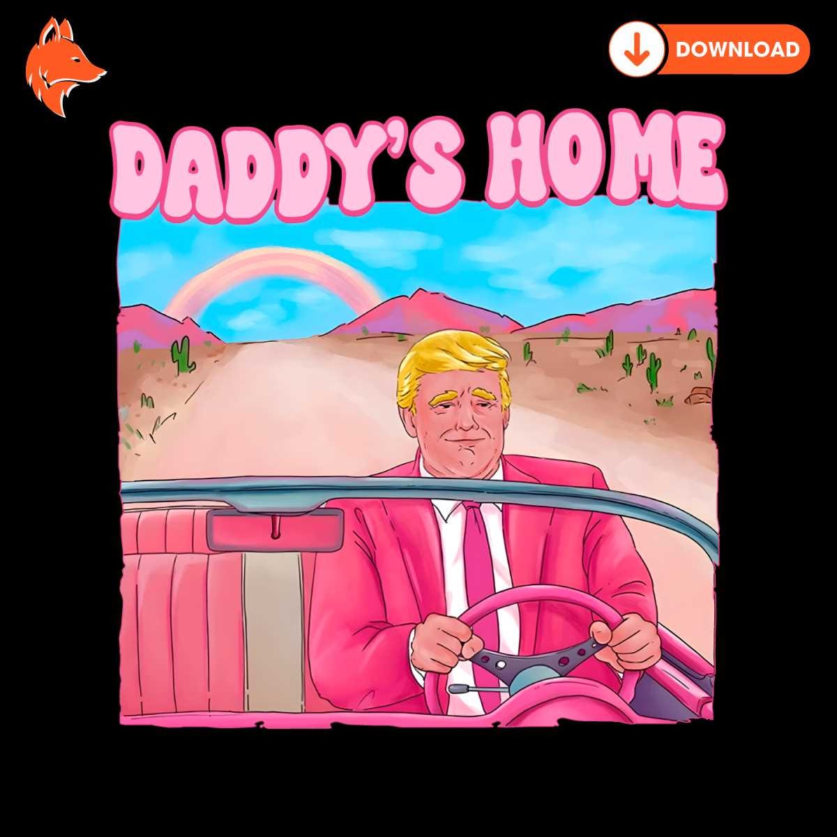 Free Daddys Home Donald Trump Pink PNG