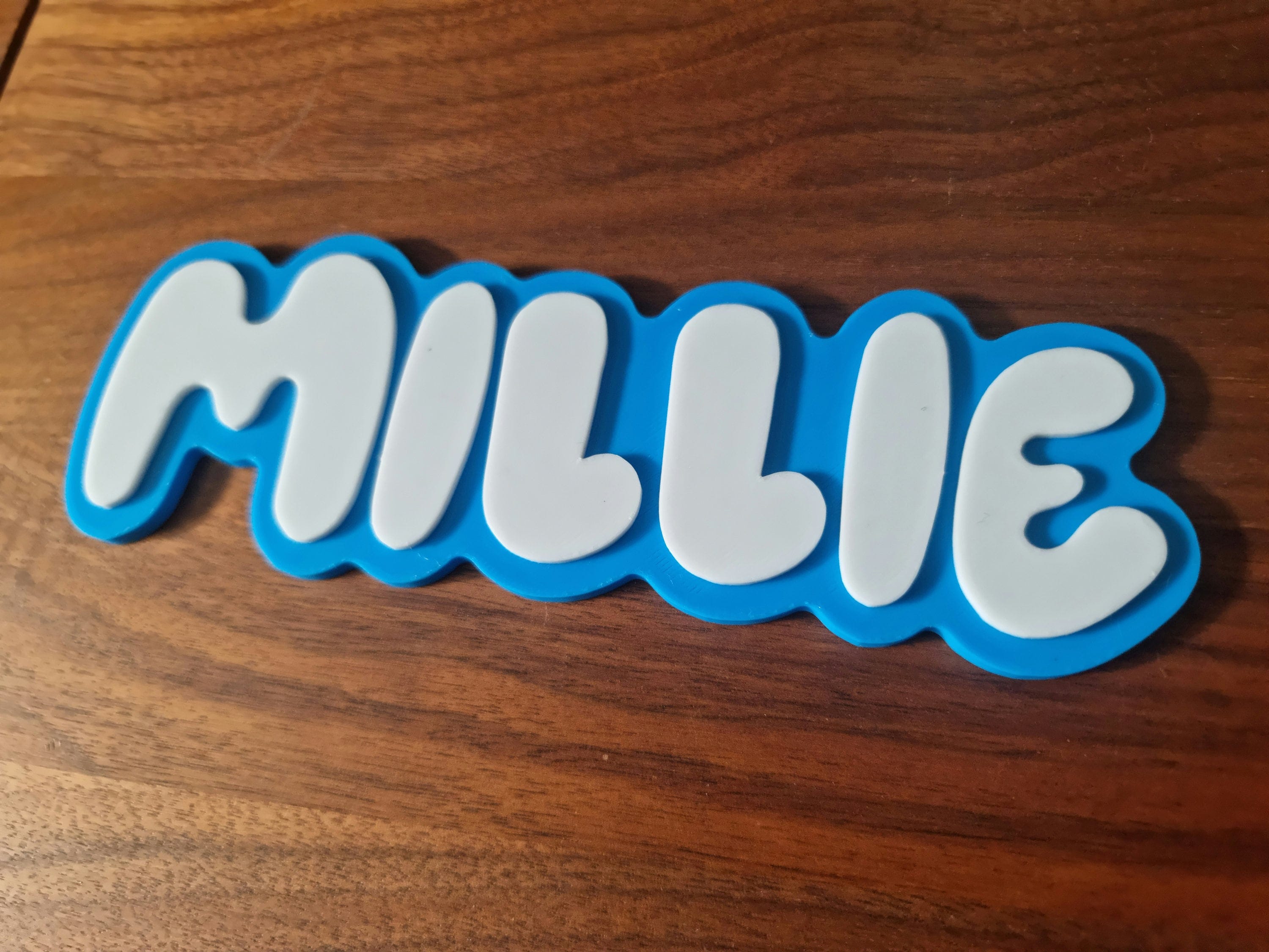 Personalised Bluey Inspired Name Sign - Door Sign - Name Plate - Any Name - Name Plaque - 3D Printed - Custom Name Sign