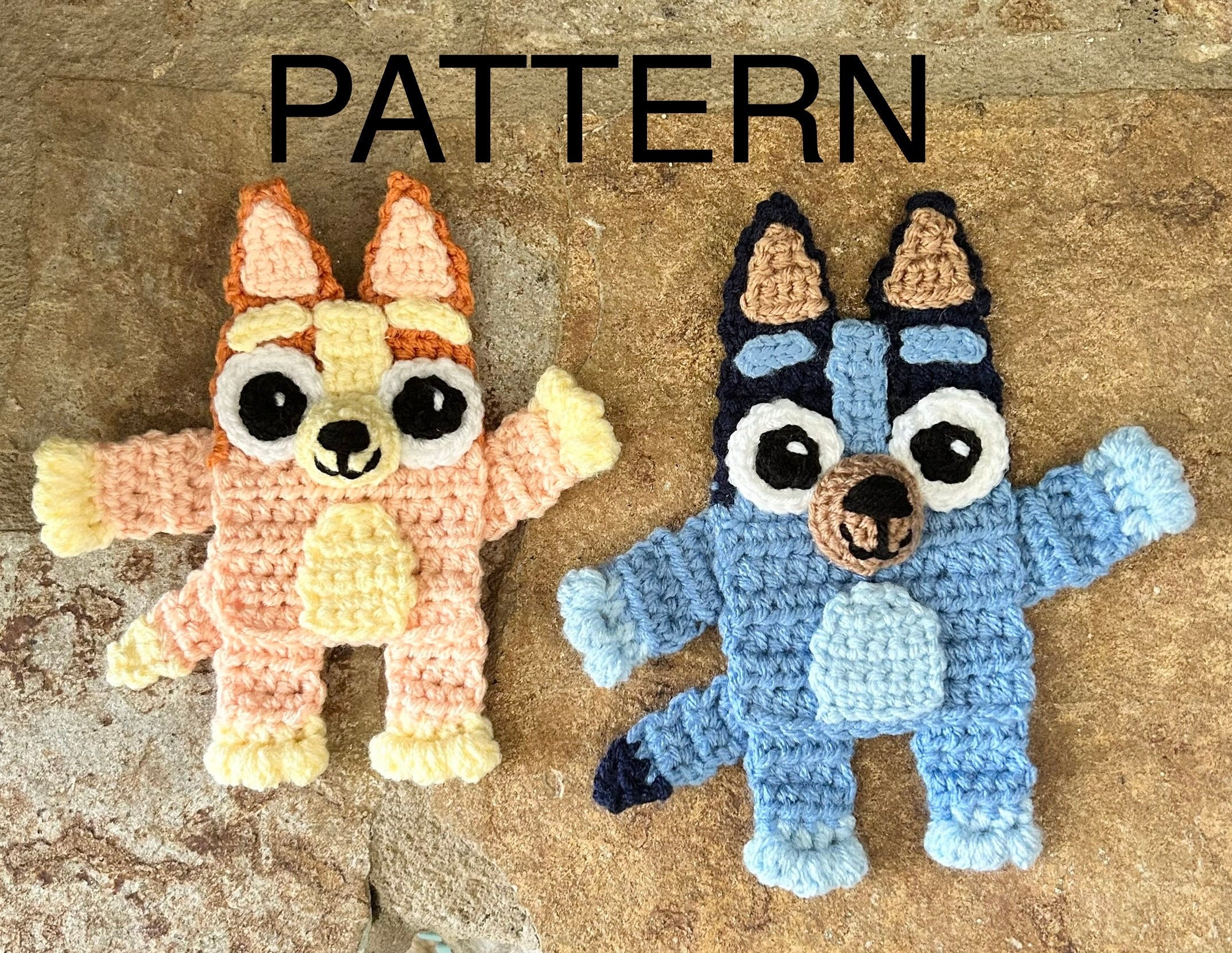 Pattern, Bluey, Bingo, Bluey applique, Pattern Bingo applique, baby decor, blanket applique, diaper bag applique, bluey patch, PDF, PATTERN