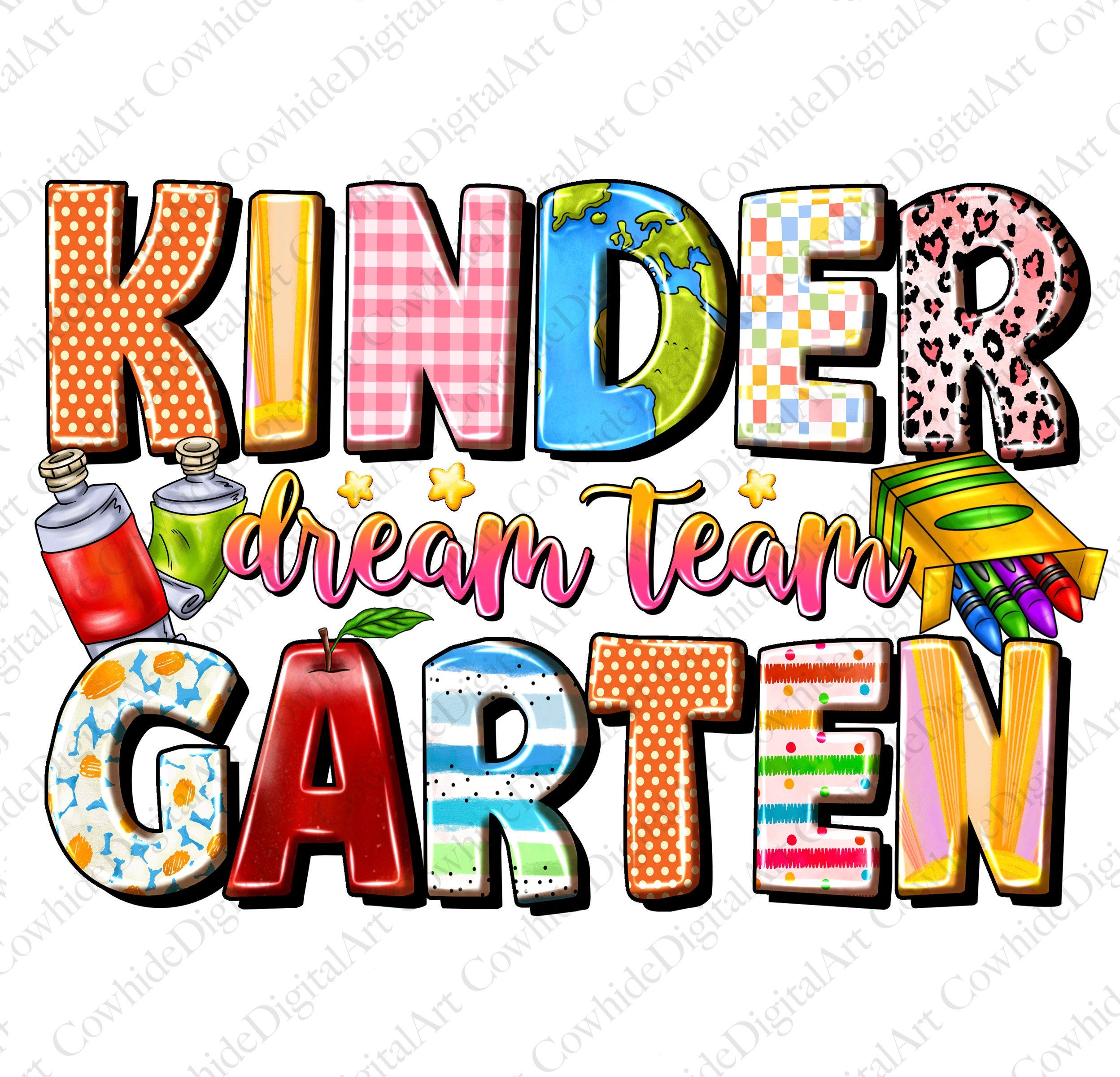 Kindergarten Teacher png sublimation design, Dream Team png, Kindergarten Teacher png, Kindergarten png, sublimate designs download, Western