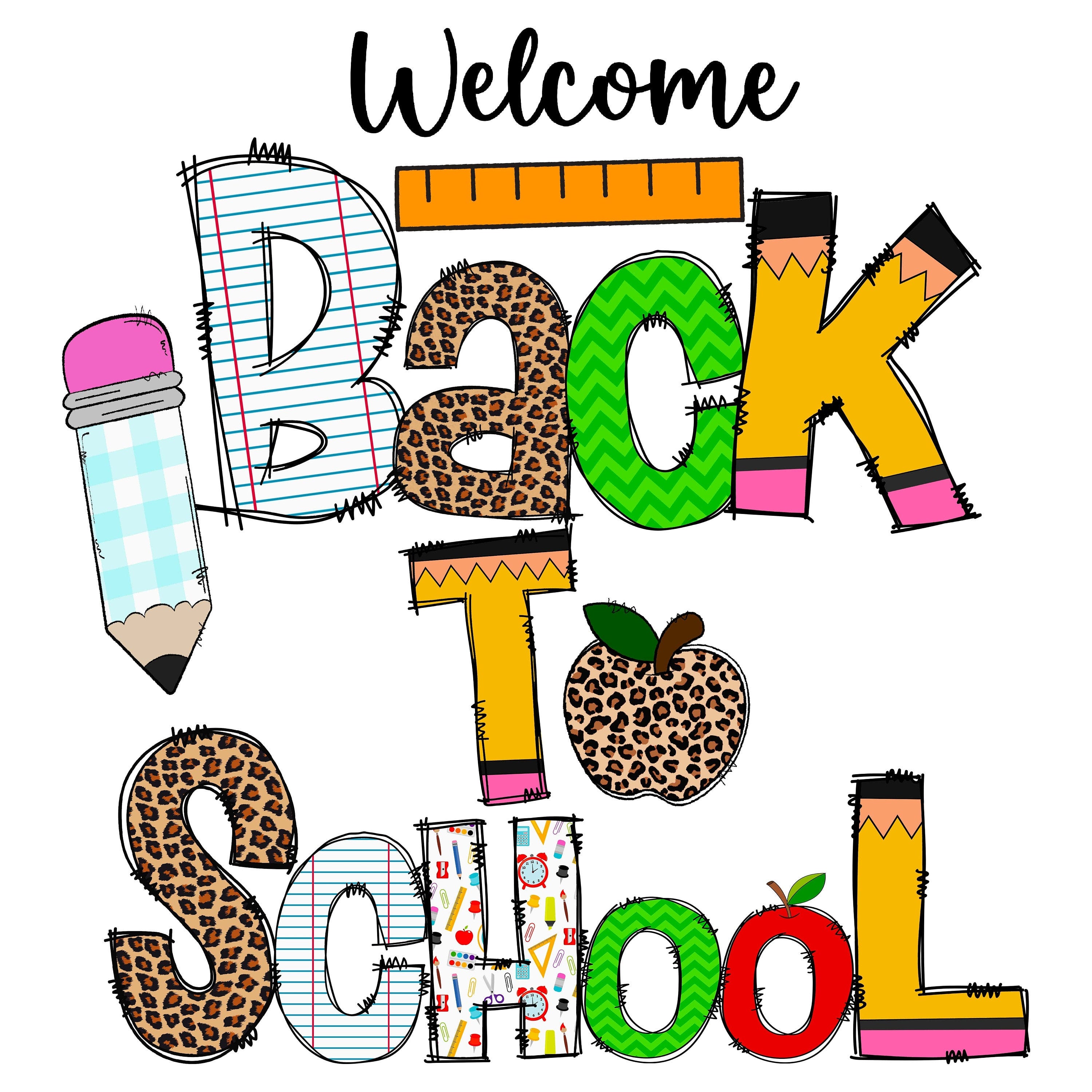 Welcome Back to School 1st Day PNG,Welcome Back To School Svg, Back To School , 1st Day Of School Png, Teacher or Student