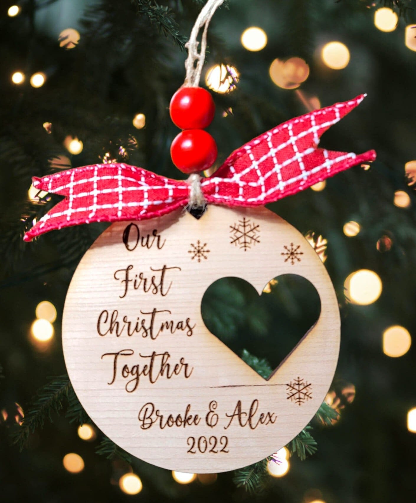 First Christmas Together, Ornament, Christmas ornament, SVG for Laser, Laser File, Glowforge, Digital File