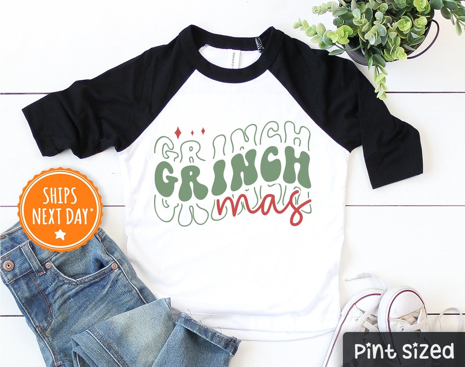 Retro Christmas Kids Shirt - Grinch-mas Kids Shirt - Christmas Toddler Shirt - Funny Christmas Tee