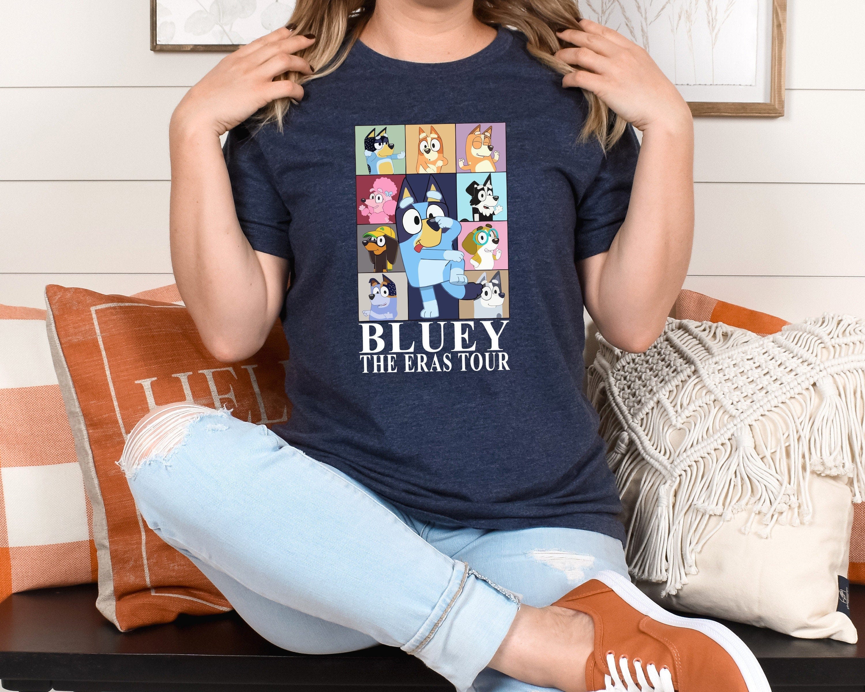Bluey Eras Tour Shirt, Bluey Family Shirt, Bluey Cartoon Shirts, Bluey Birthday Party Shirt, Bluey Heeler Tee, Eras Tour Bluey, Gift For Her
