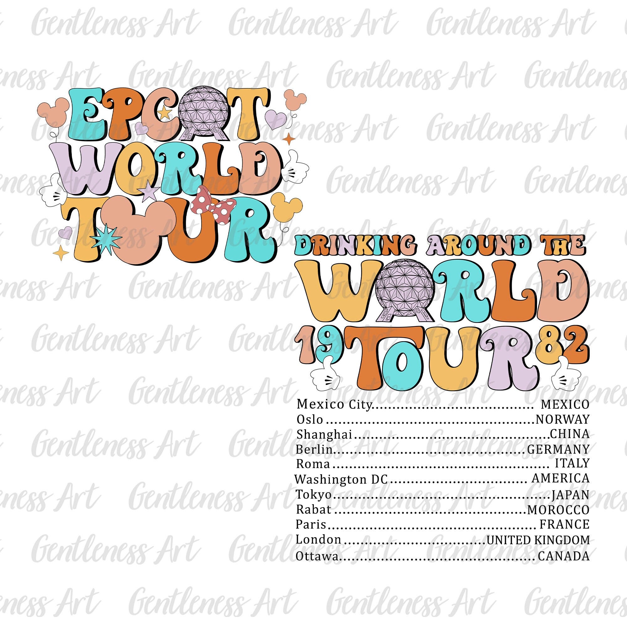 Two-side World Tour Svg, Around The World Tour Svg, Family Vacation, Family Trip 2024 Svg, Vacay Mode Svg, Magical Kingdom, Family Trip