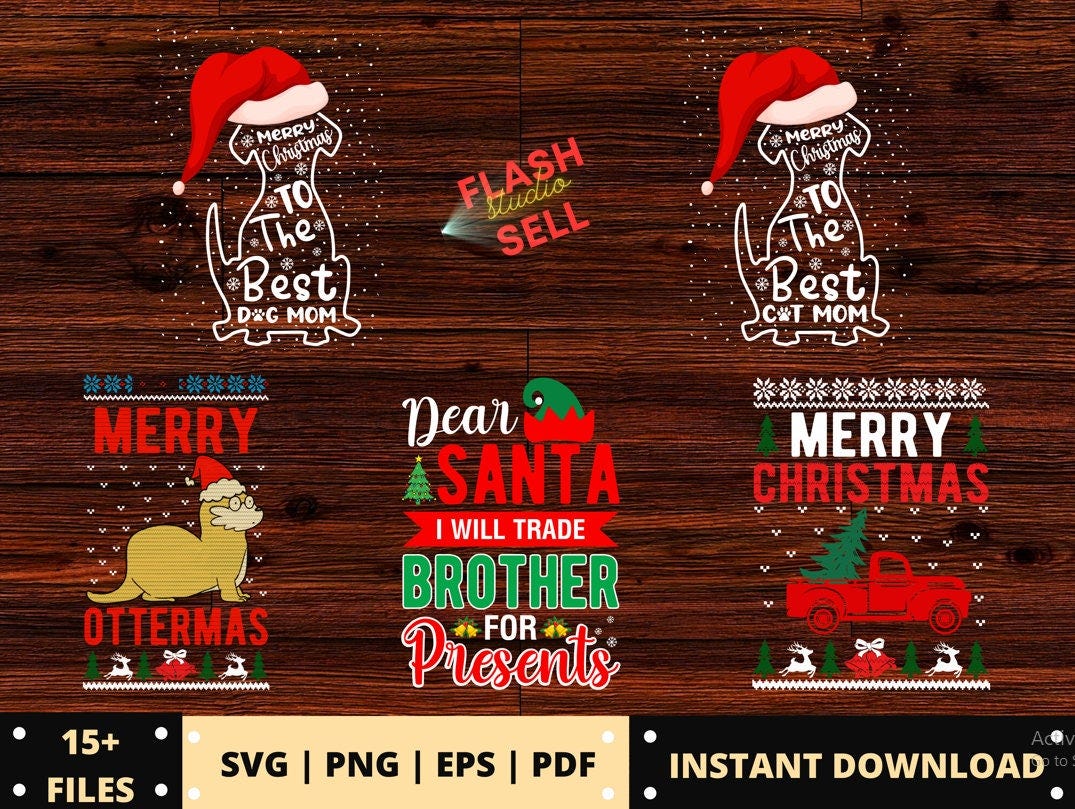 BUY 2 GET 1 FREE, 15+ Merry Christmas svg bundle- Christmas vacation svg- funny Santa svg- winter holiday svg- svg files silhouette circuit