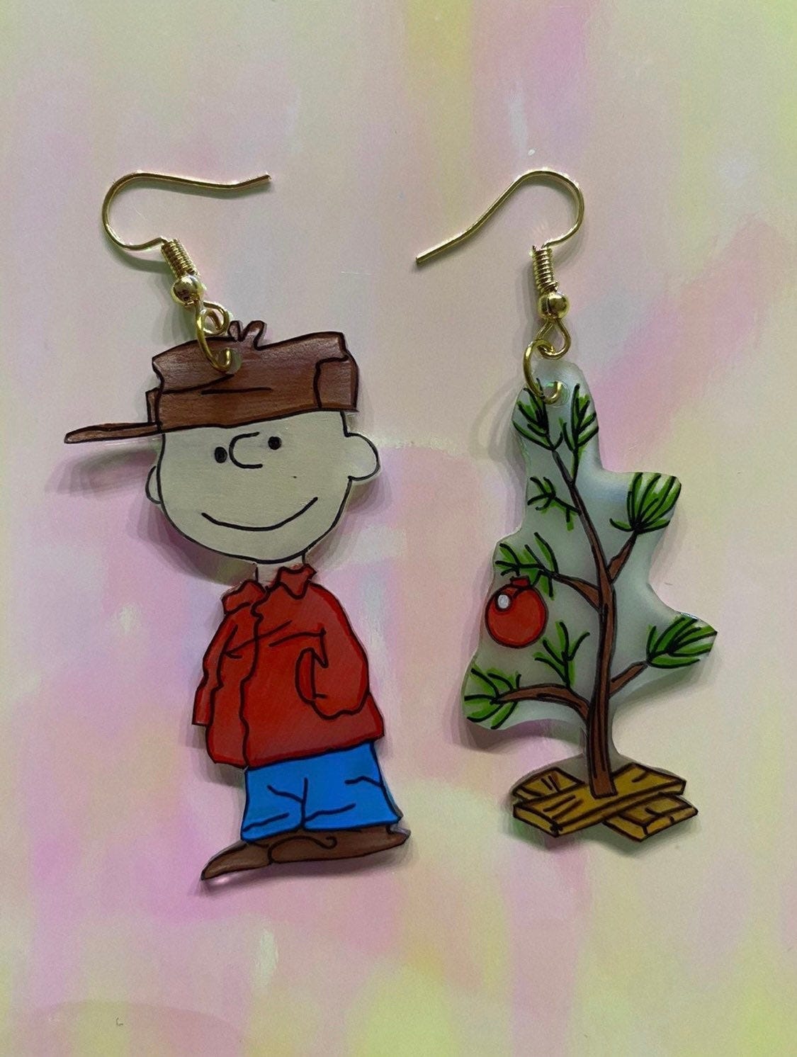 Charlie Brown Christmas Tree earrings!