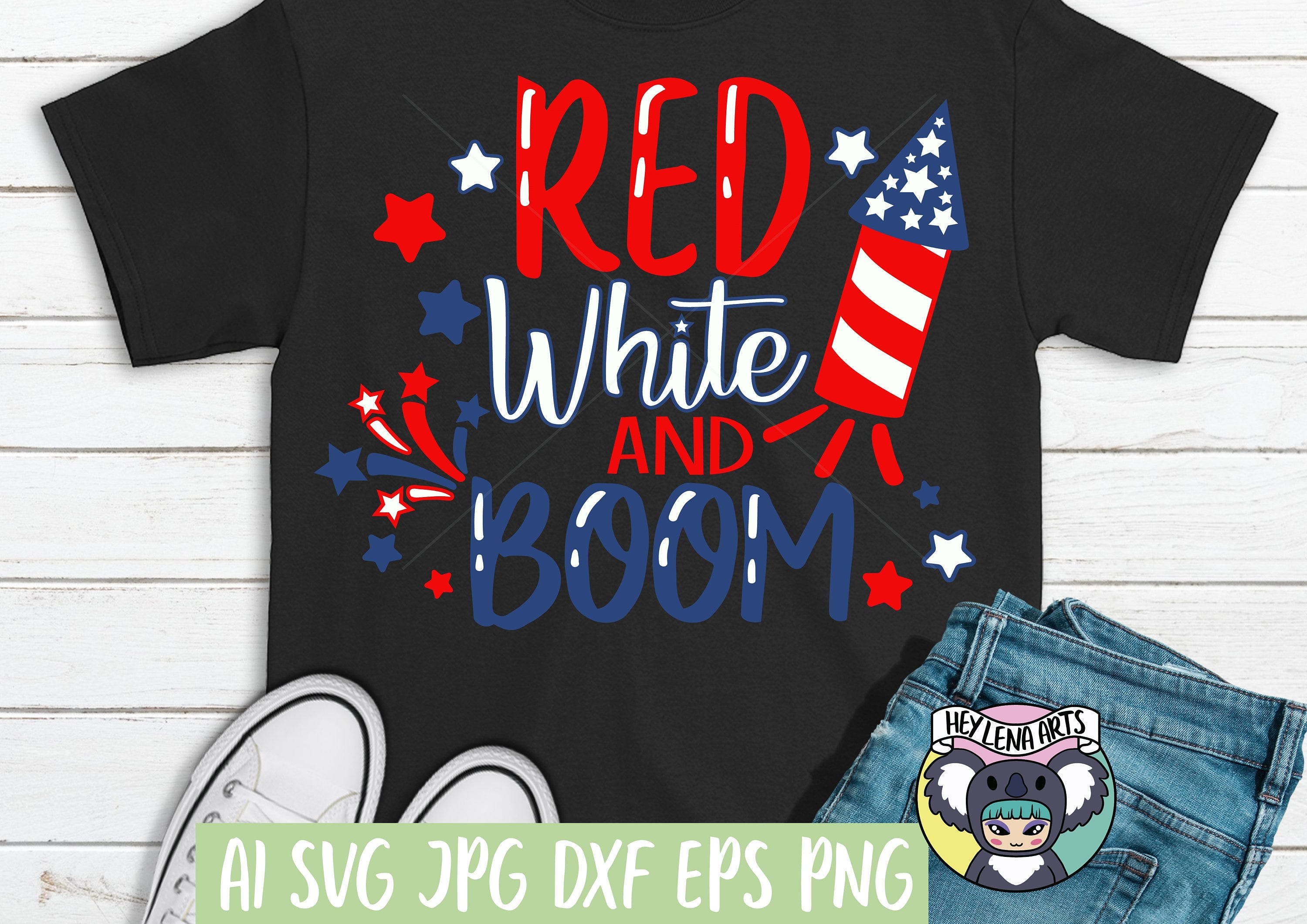 4th of July svg, Red White and Boom, Independence Day svg, American flag svg, patriotic, Svg Files for Cricut, cut file, dxf files for laser