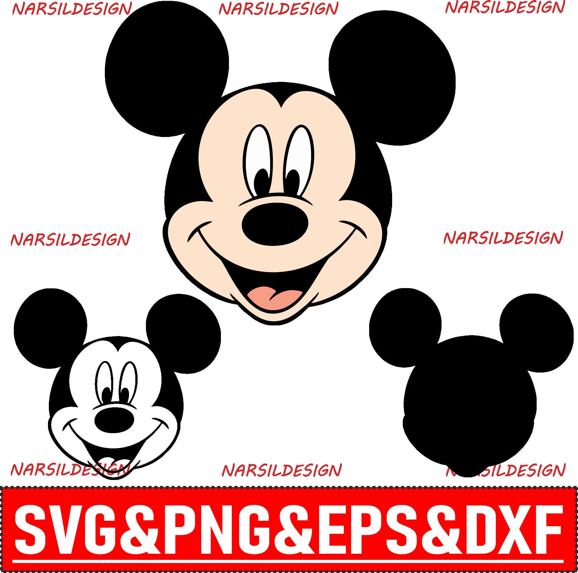 Mickey Head SVG & PNG, svg files for cricut, separated svg, trending svg, mickey svg,mickey cricut, mickey head svg, mickey birthday svg