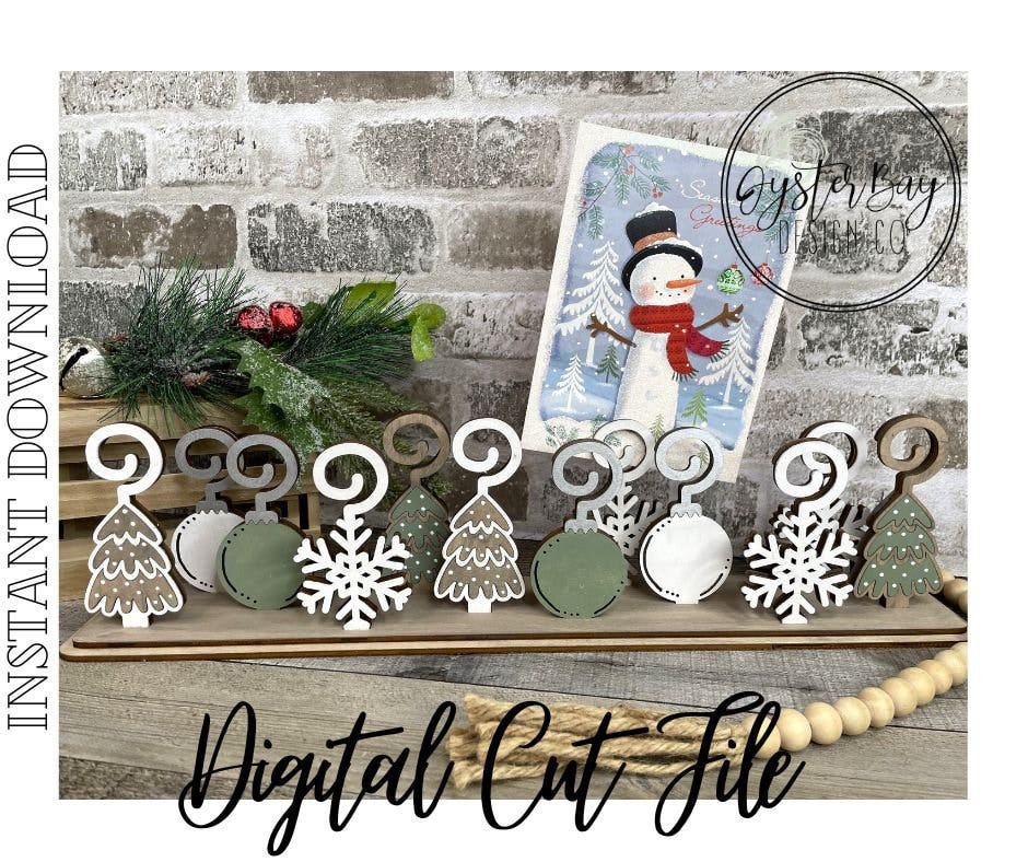Christmas Card Holder, Christmas Photo Holder, Mantle Card Holder, Christmas Cards, Card Holder SVG  ***Digital File only