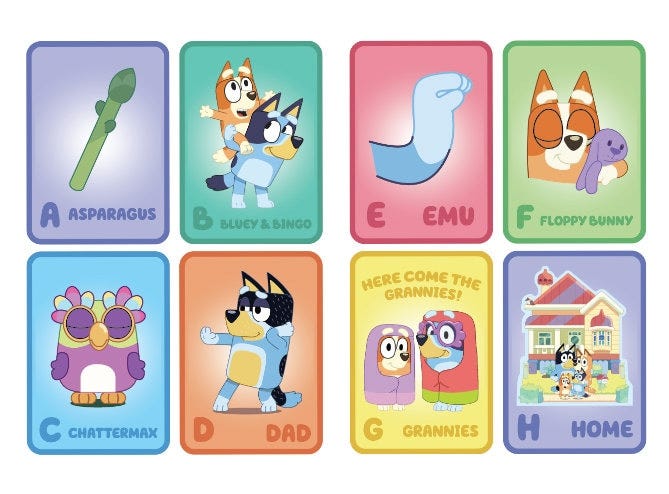 Bluey Alphabet Flashcards | Instant download