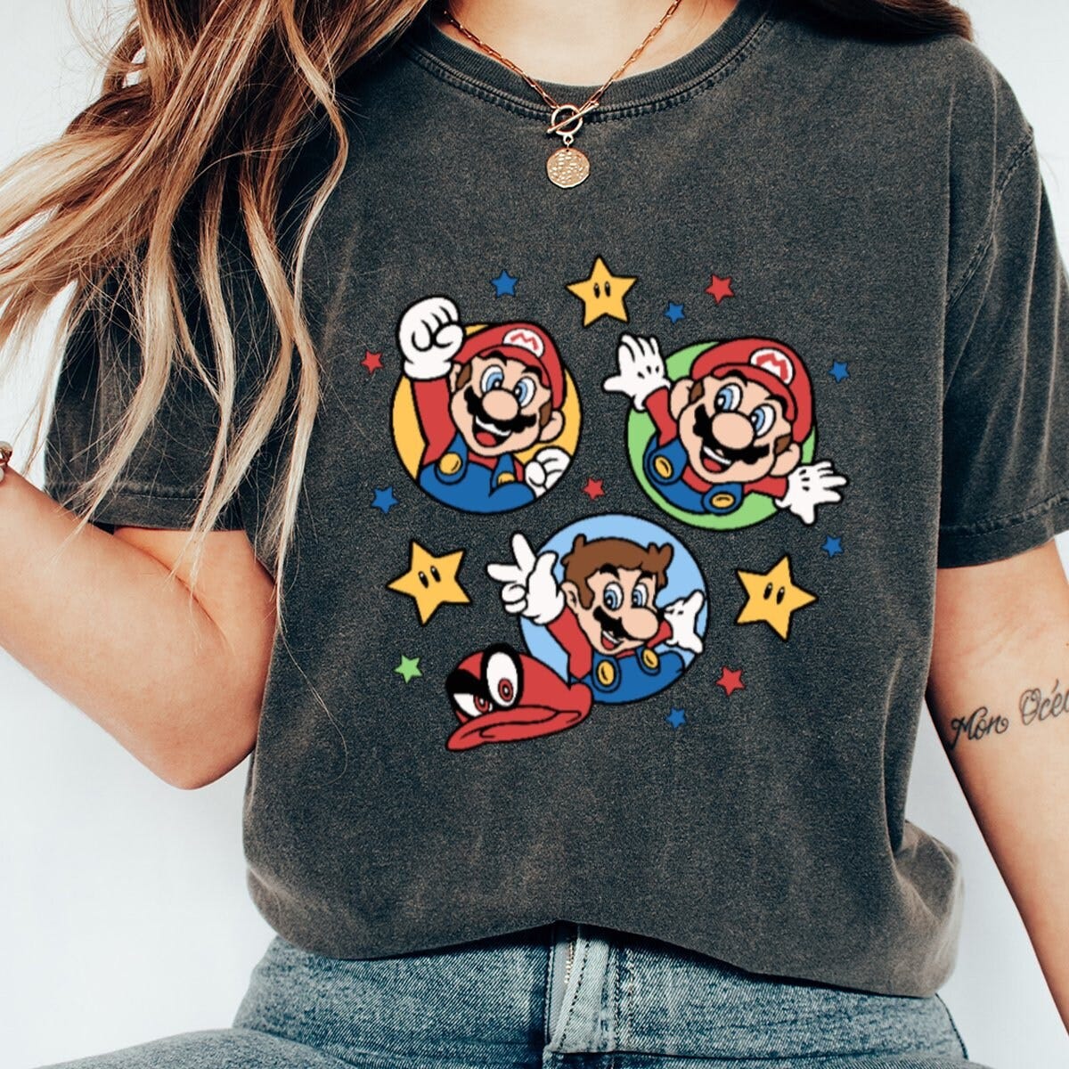 Super Mario Shirt, Super Mario Character Shirt,Mario Shirt,Super Mario Gaming Shirt