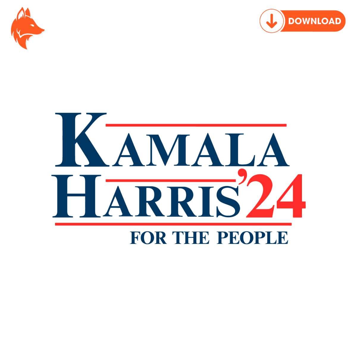 Free Kamala Harris 24 For The People SVG
