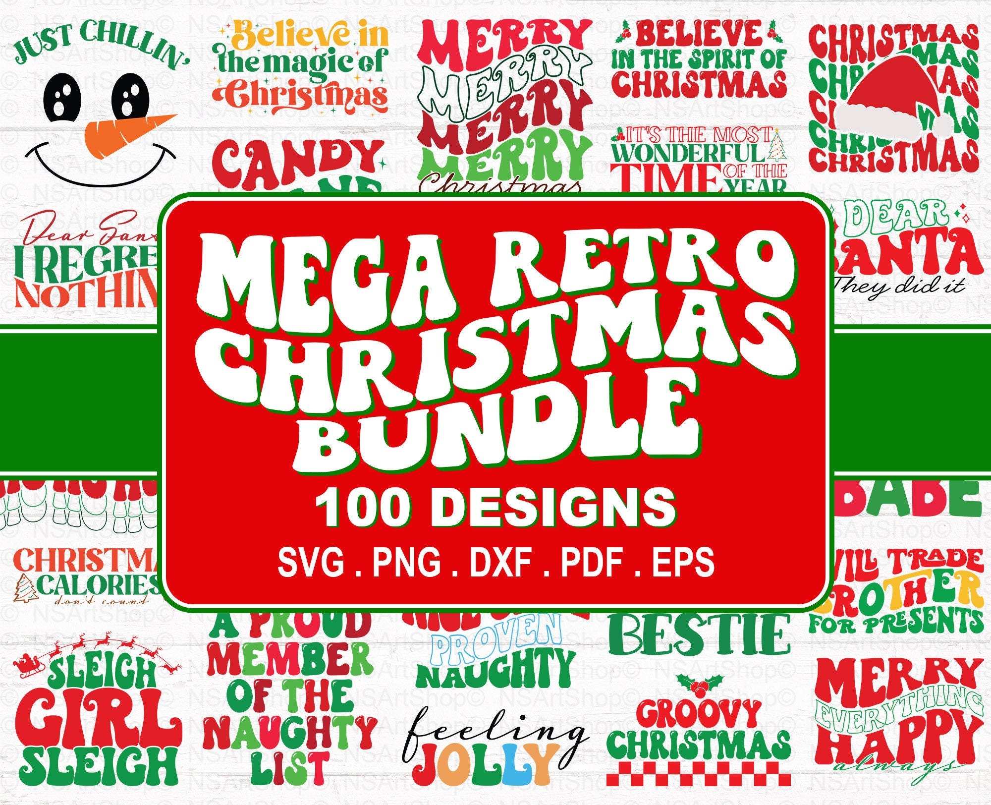 Christmas Mega Bundle, Christmas SVG bundle, Ultimate Christmas svg, Retro Christmas svg, believe svg, christmas scene svg, groovy Christmas