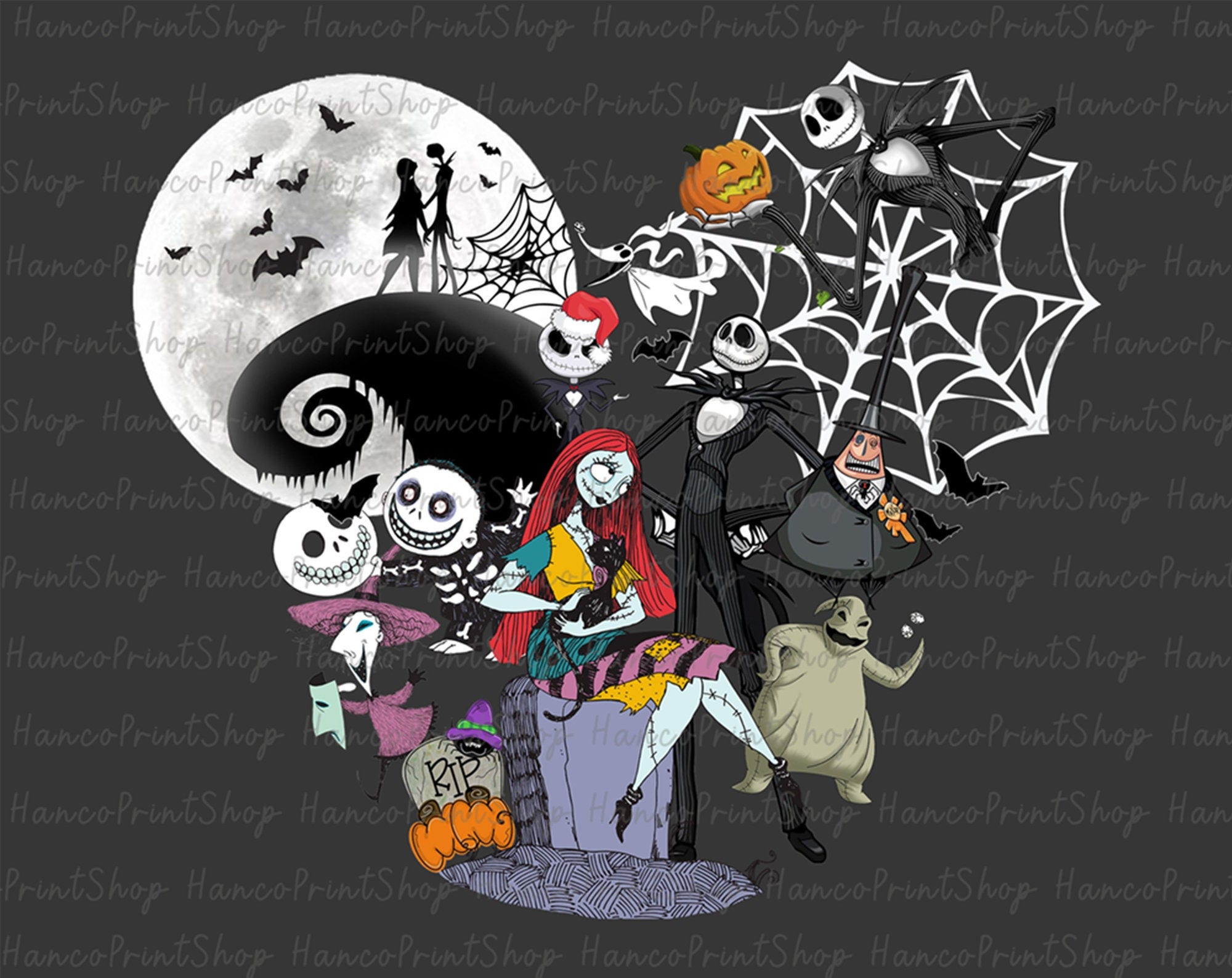 Halloween Nightmare Before PNG, Horror Halloween Png, Halloween Png, Trick Or Treat Png, Spooky Vibes Png, Halloween Sublimation Design
