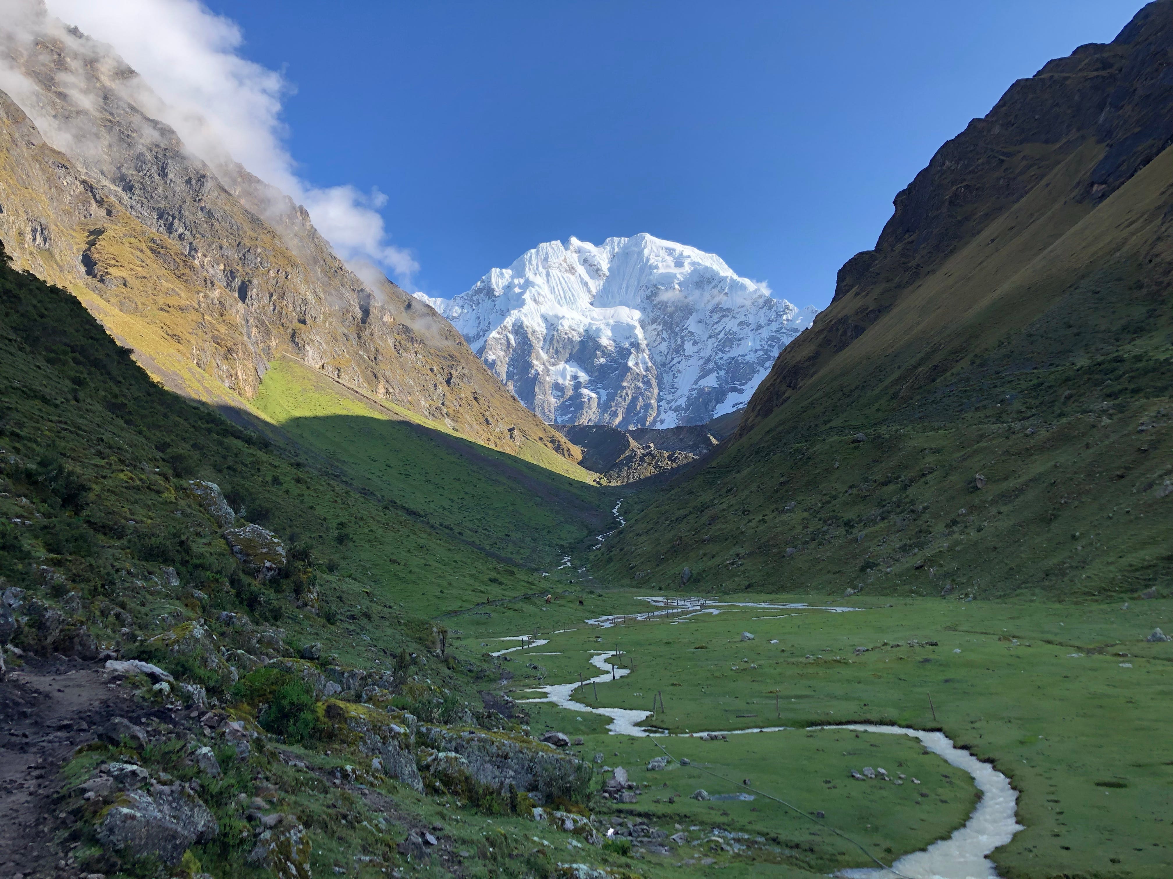 Soon reaching the pass. The Salkantay is watching us.