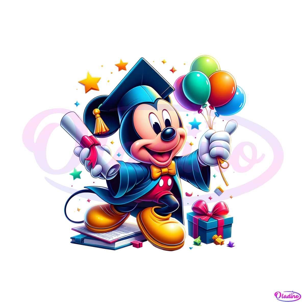 Disney Mickey Graduation Balloons PNG